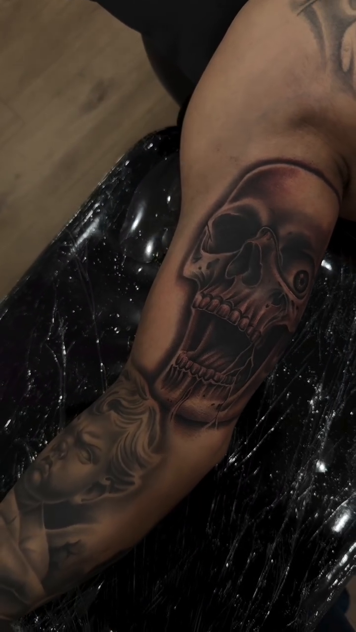 Tattoo by @cees_inks — realism, black_and_grey