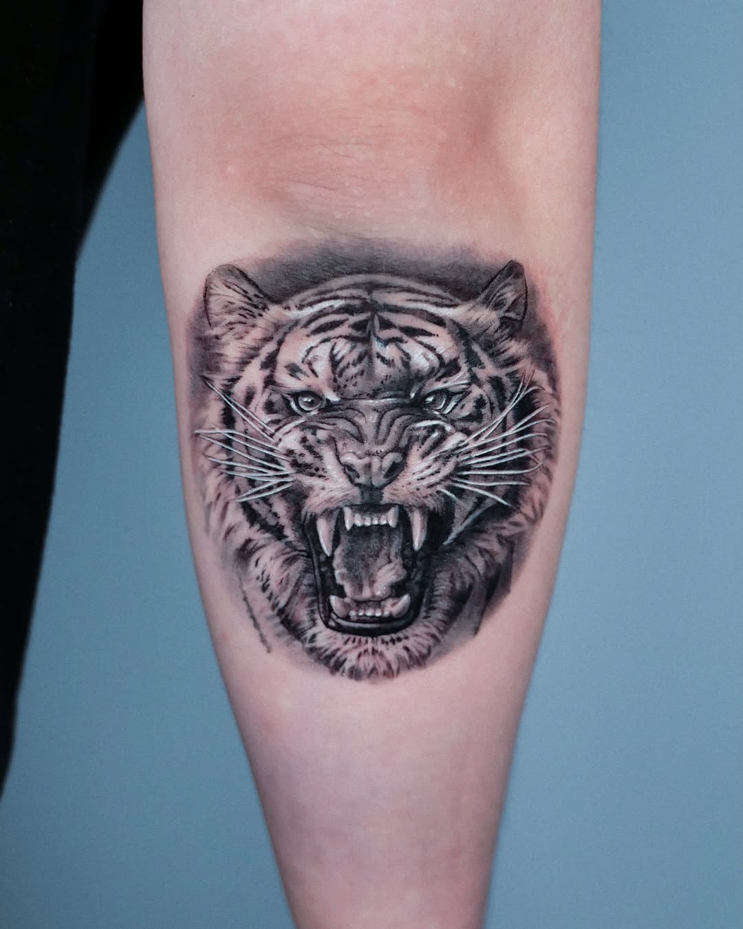 Tattoo by @hudiny_tattoo — realism, black_and_grey