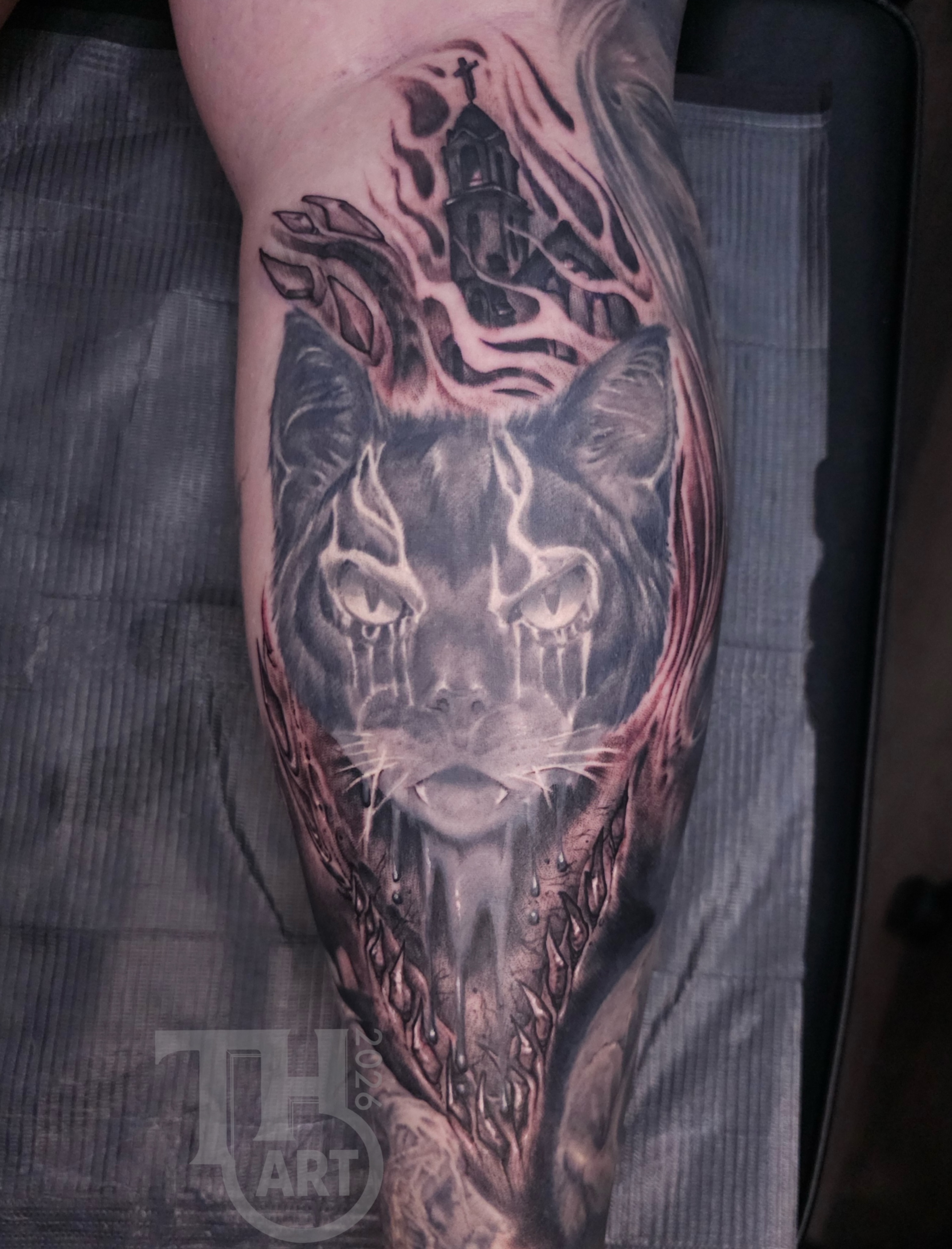 Tattoo by @thomasharrisart — dark_realism