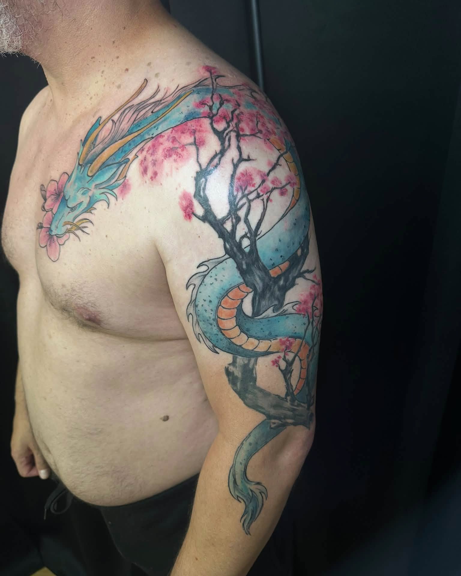 Tattoo by @suzentattoozen — watercolor, japanese_irezumi
