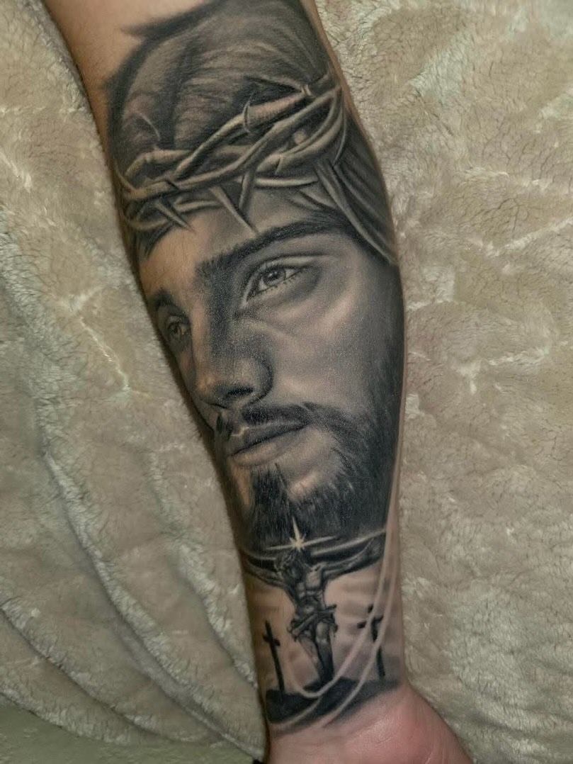 Tattoo by @johntattoo29 — realism, black_and_grey