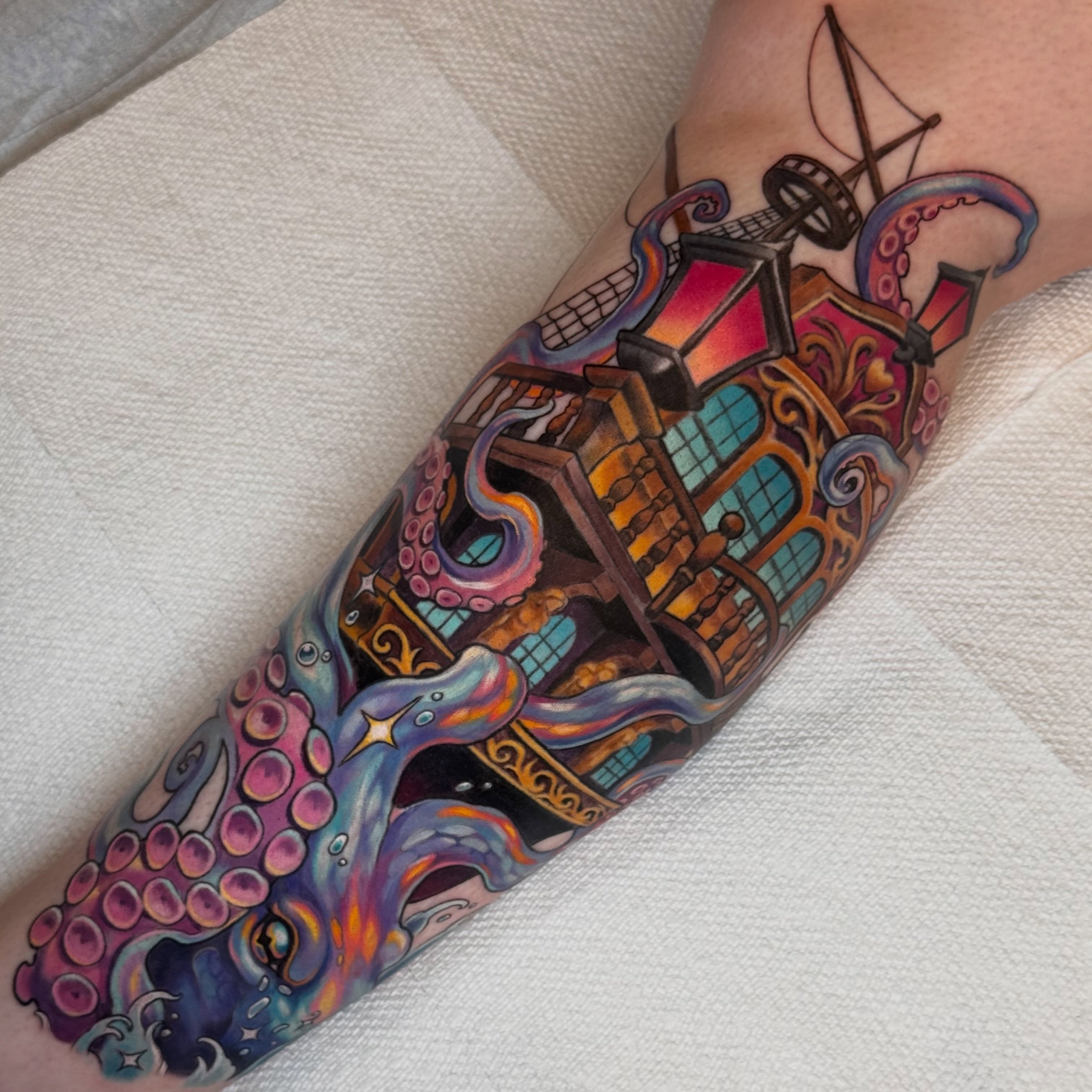 Tattoo by @savsky_tattoo — new_school, illustrative
