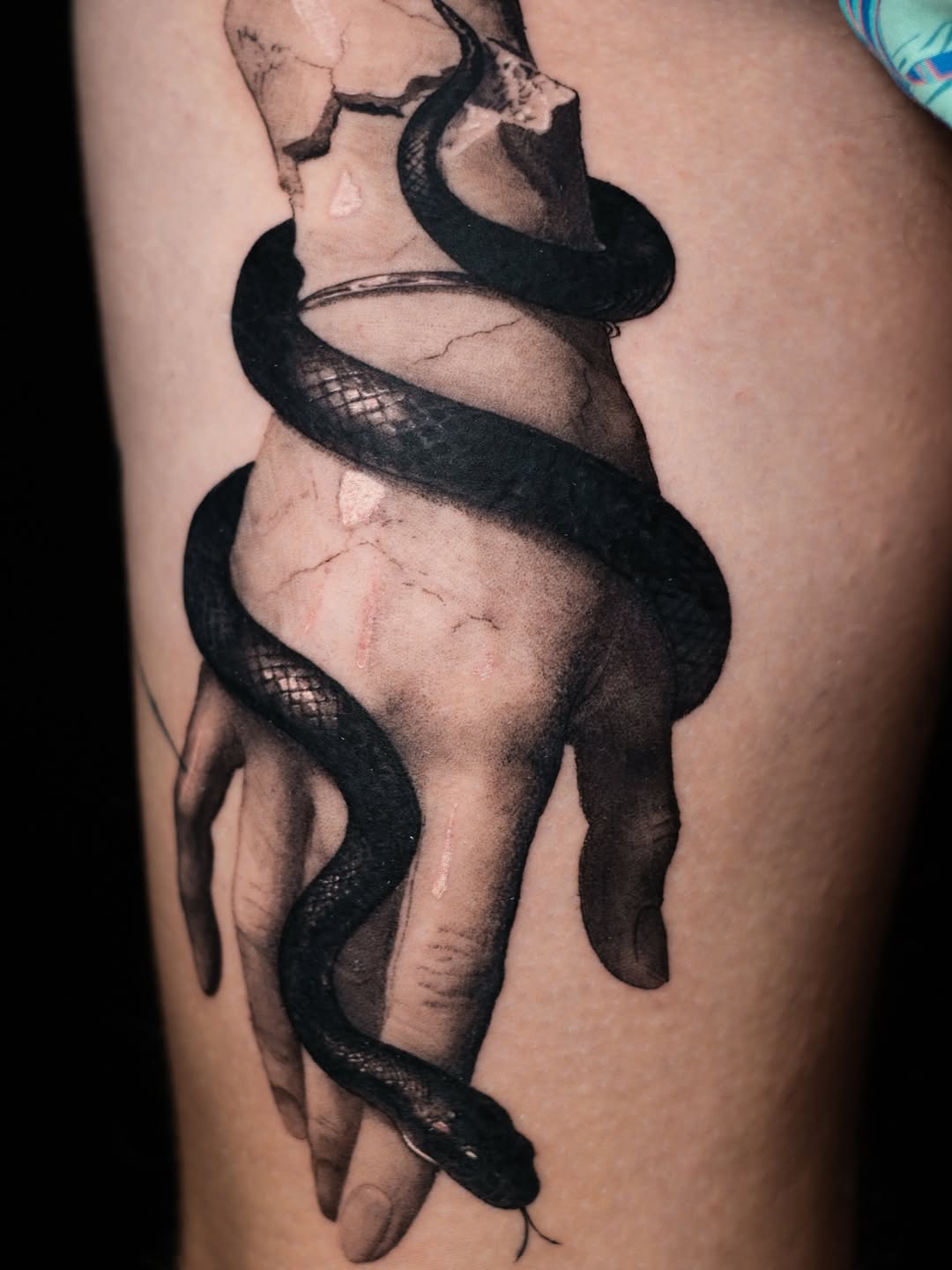 Tattoo by @stadnyque — realism, black_and_grey