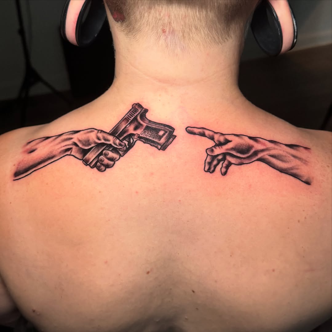 Tattoo by @dpatricktattoo — black_and_grey