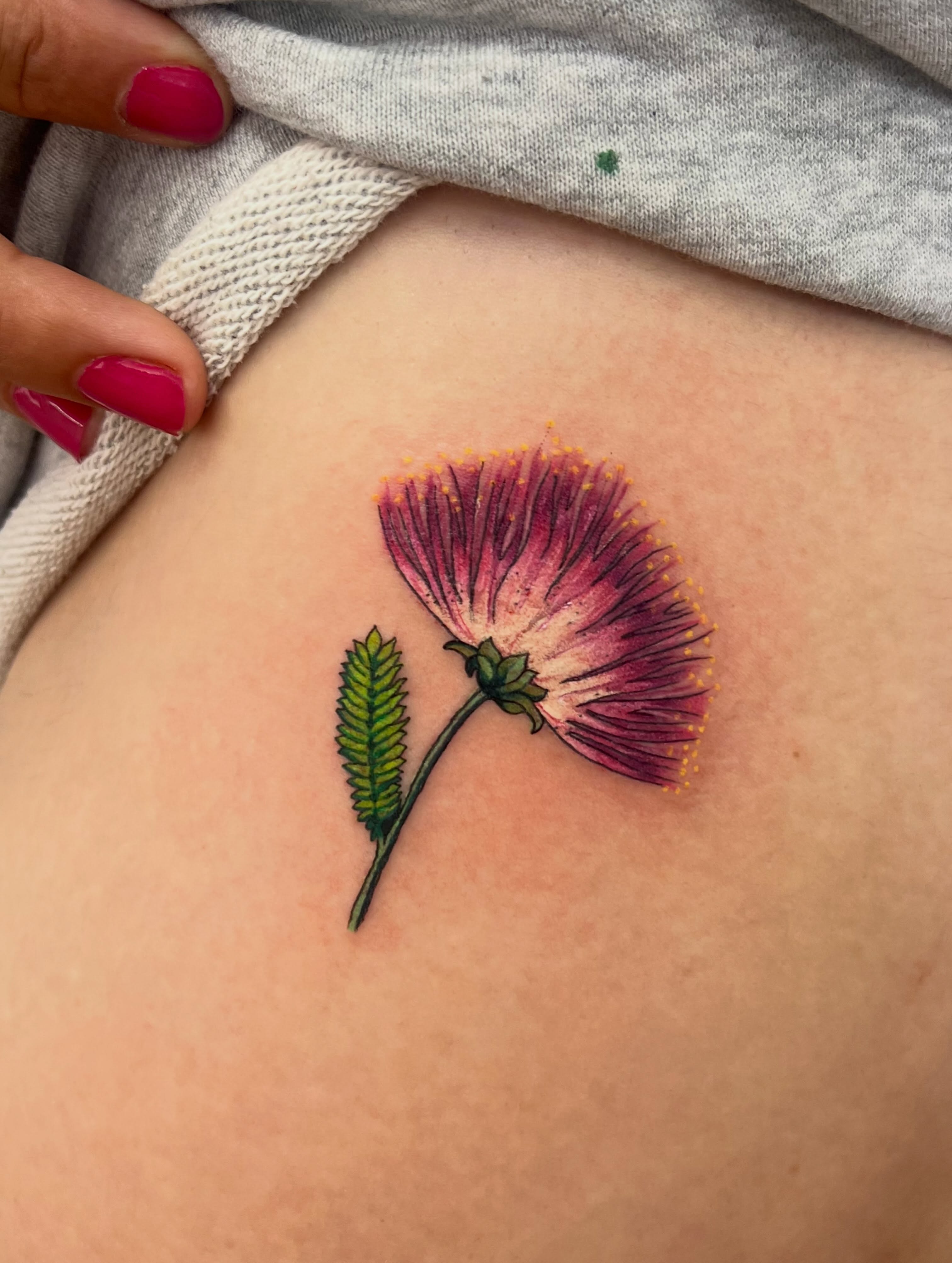 Flower realism tattoo by 🍄‍🟫🍄Moth🍄🍄‍🟫