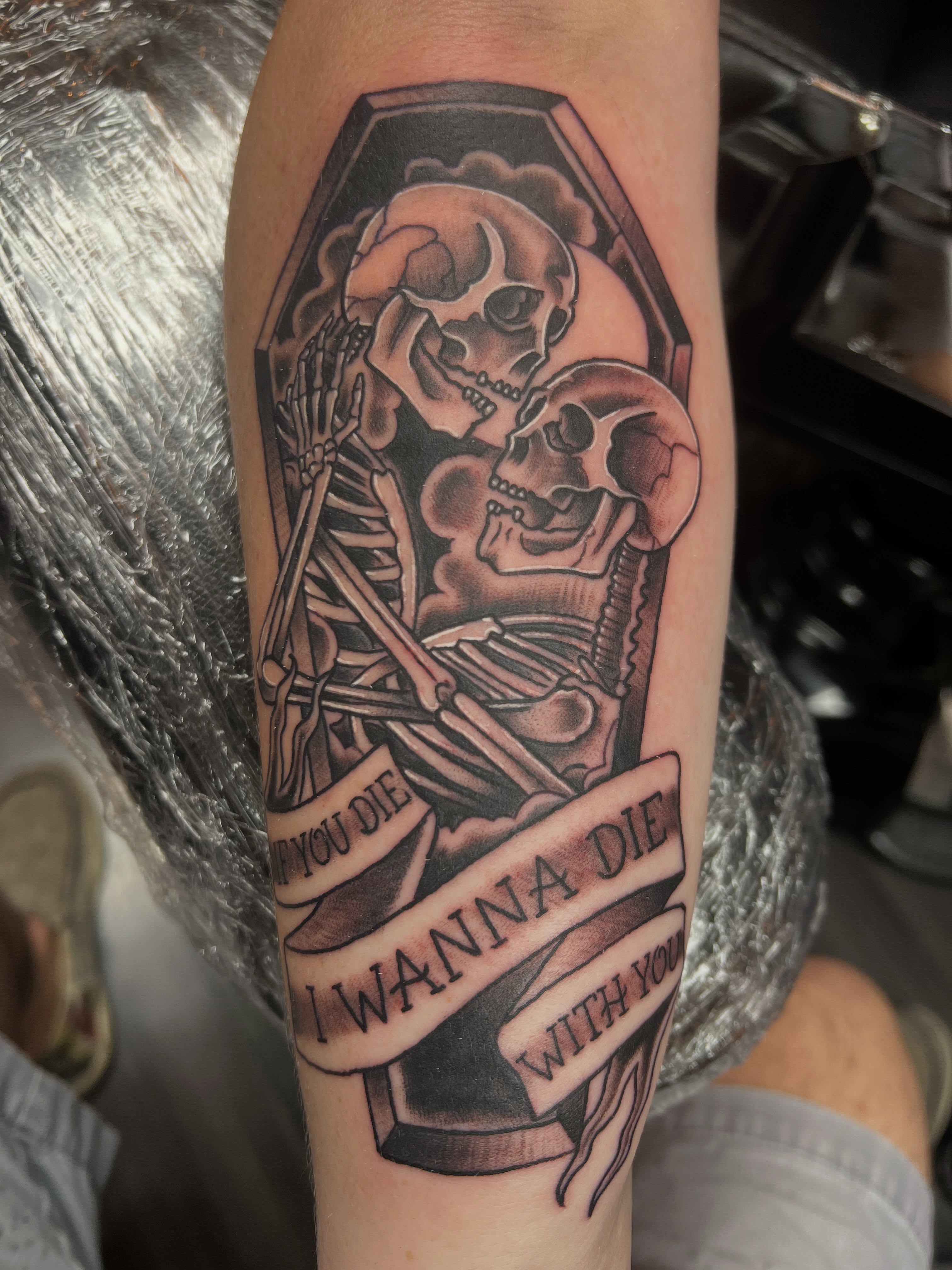 Tattoo by @benriffetattoos — black_and_grey