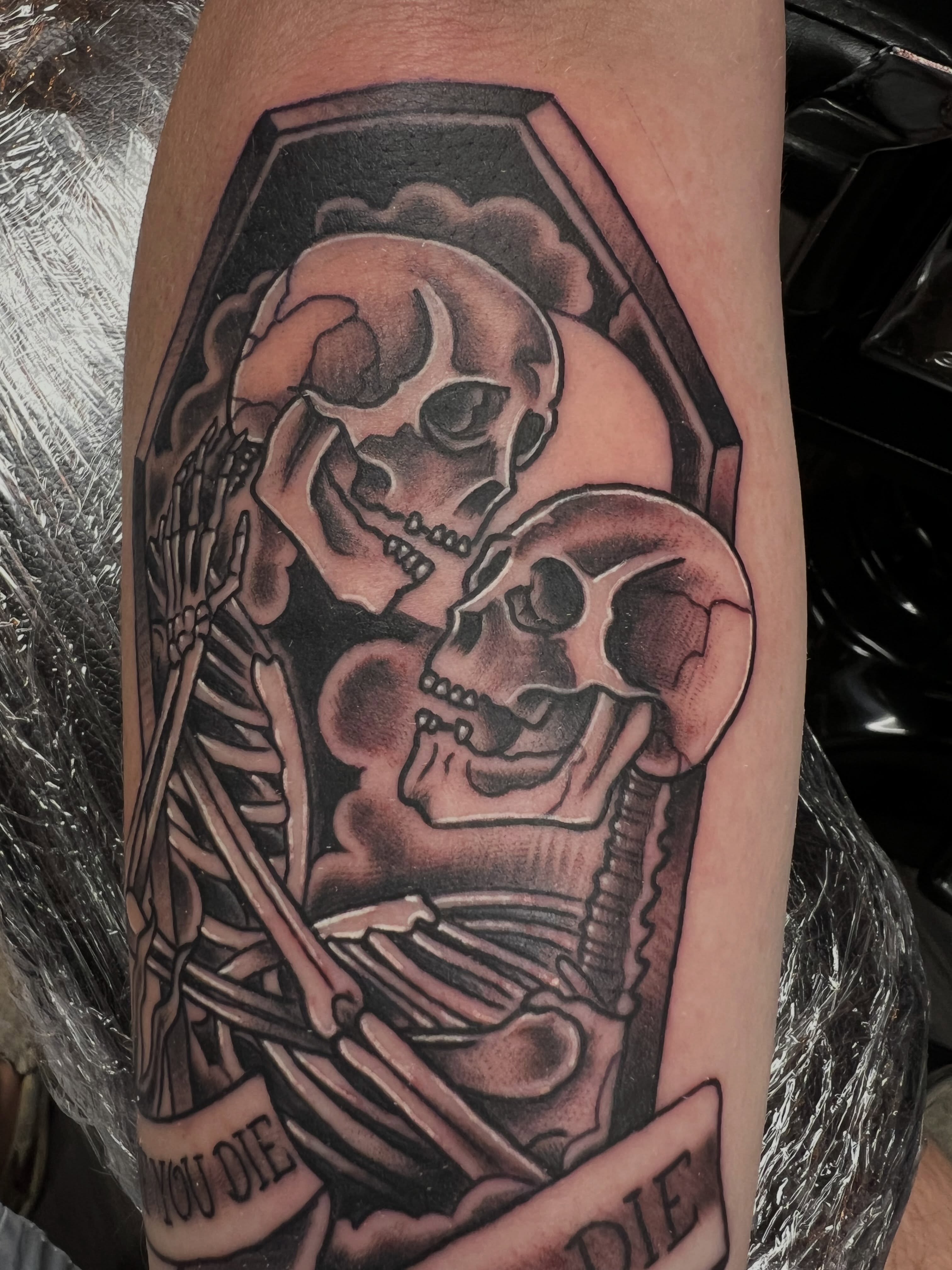 Tattoo by @benriffetattoos — black_and_grey, realism