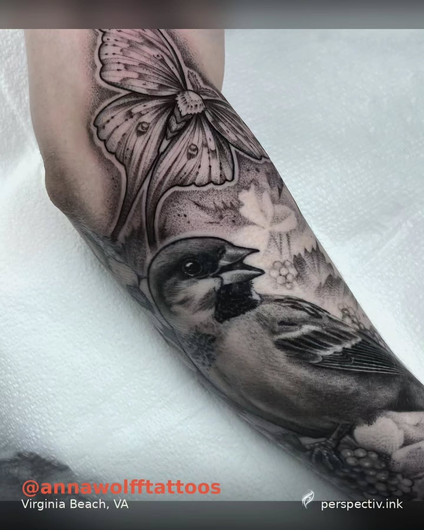 Tattoo by @steelcitytattoos — realism, dotwork