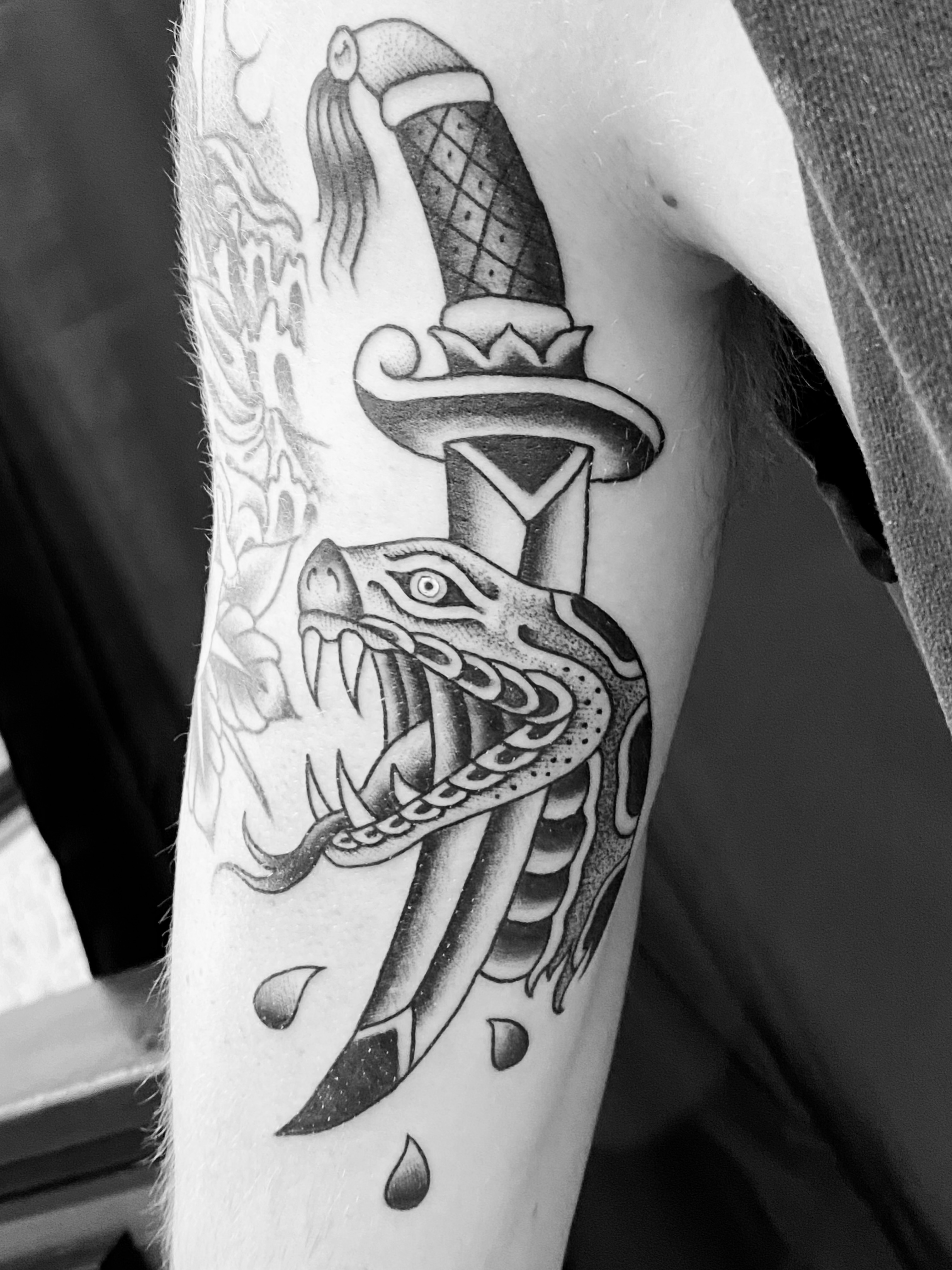 Tattoo by @blackworkboston — american_traditional, black_and_grey