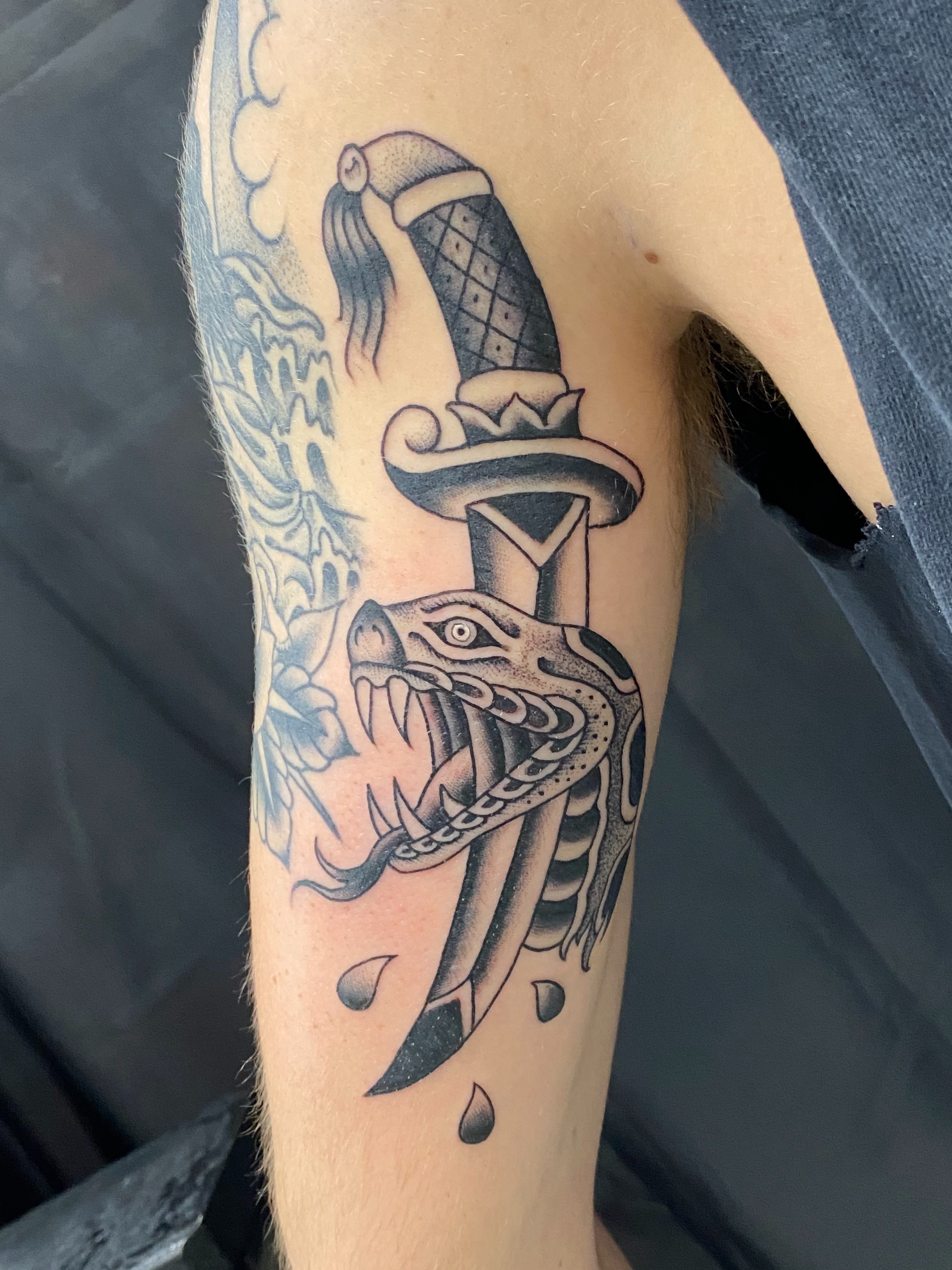 Tattoo by @blackworkboston — american_traditional, black_and_grey