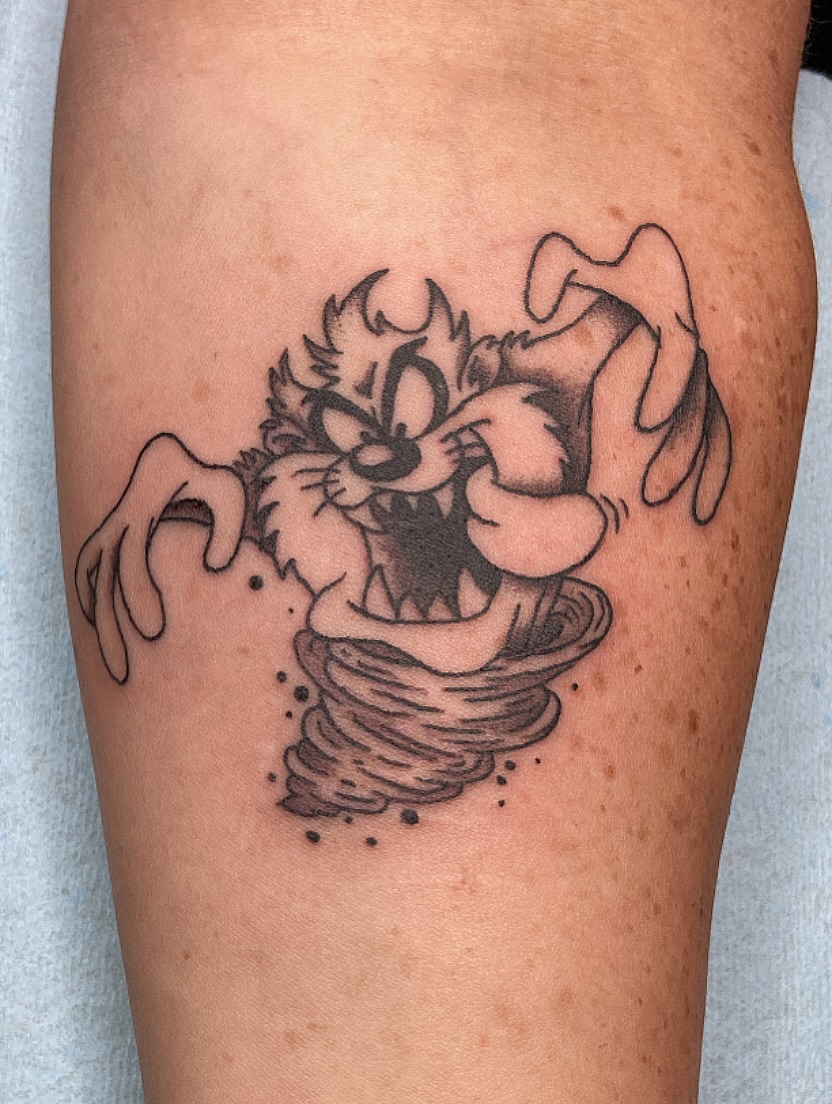 Tattoo by @kruegergrams — black_and_grey