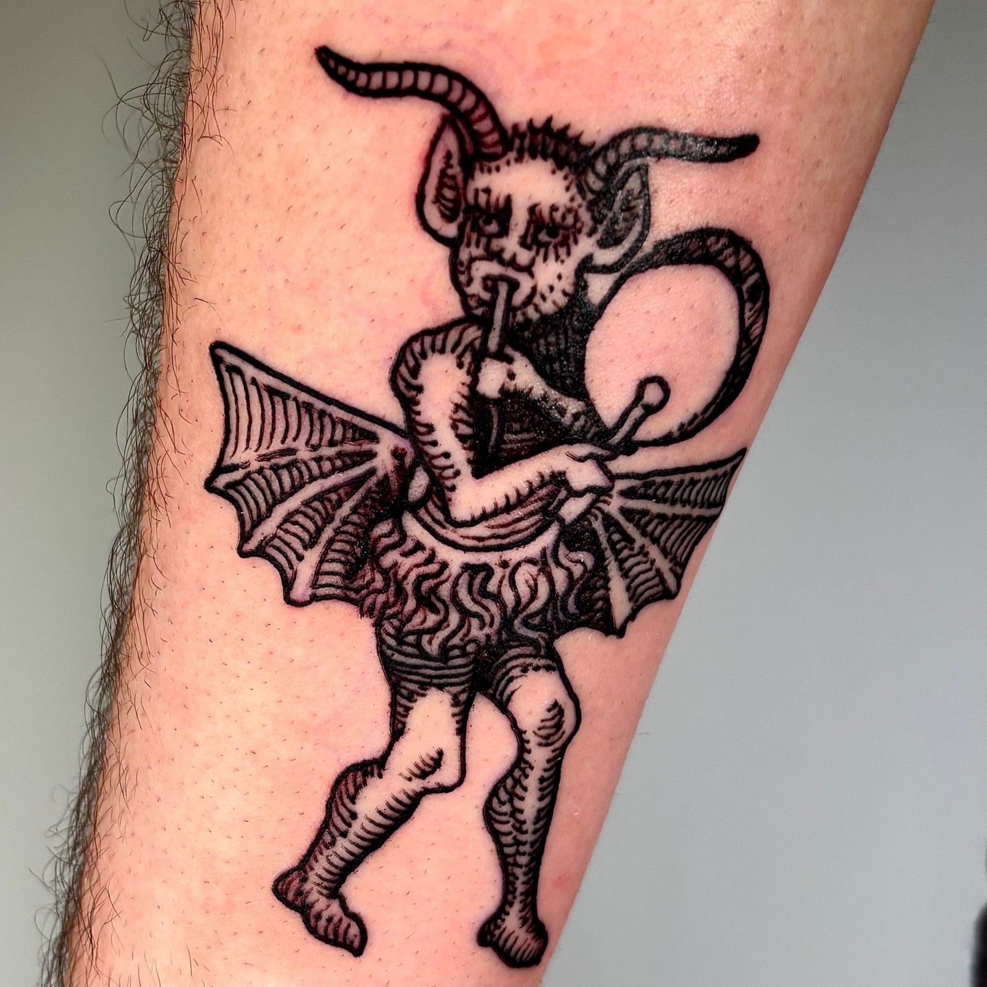 Tattoo by @highsettler โ black_and_grey