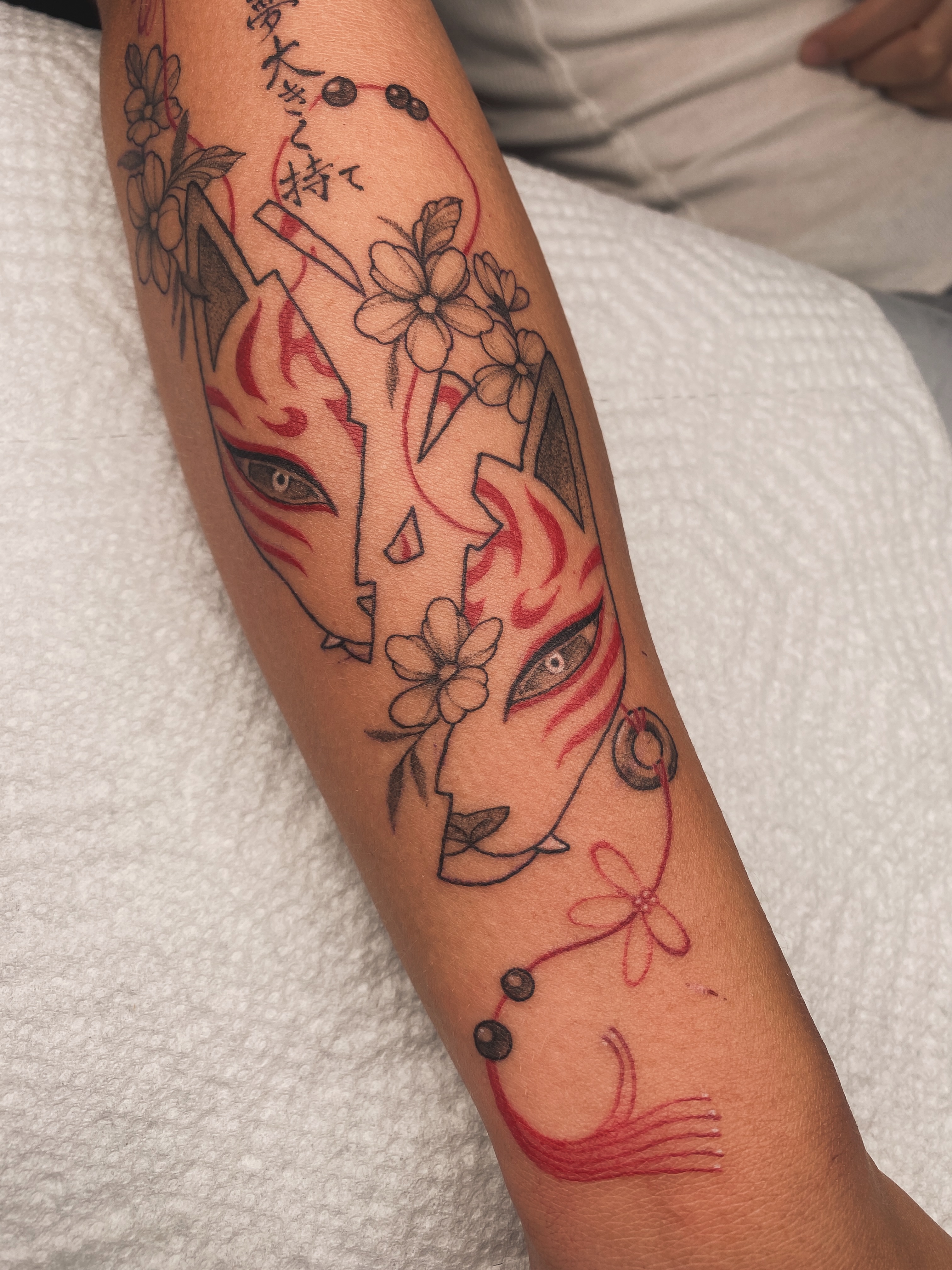 Tattoo by @krookedtattoos — japanese_irezumi, dotwork