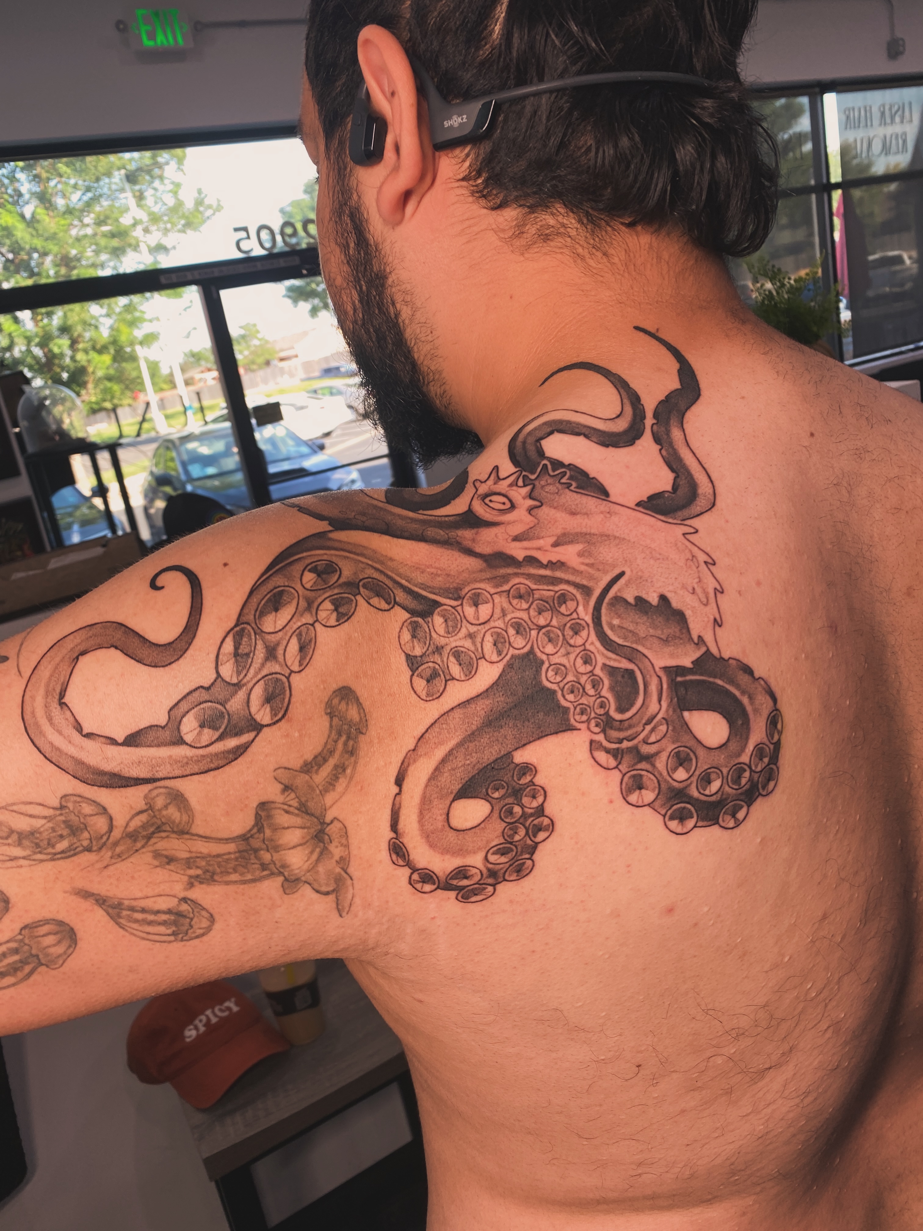 Tattoo by @krookedtattoos — black_and_grey