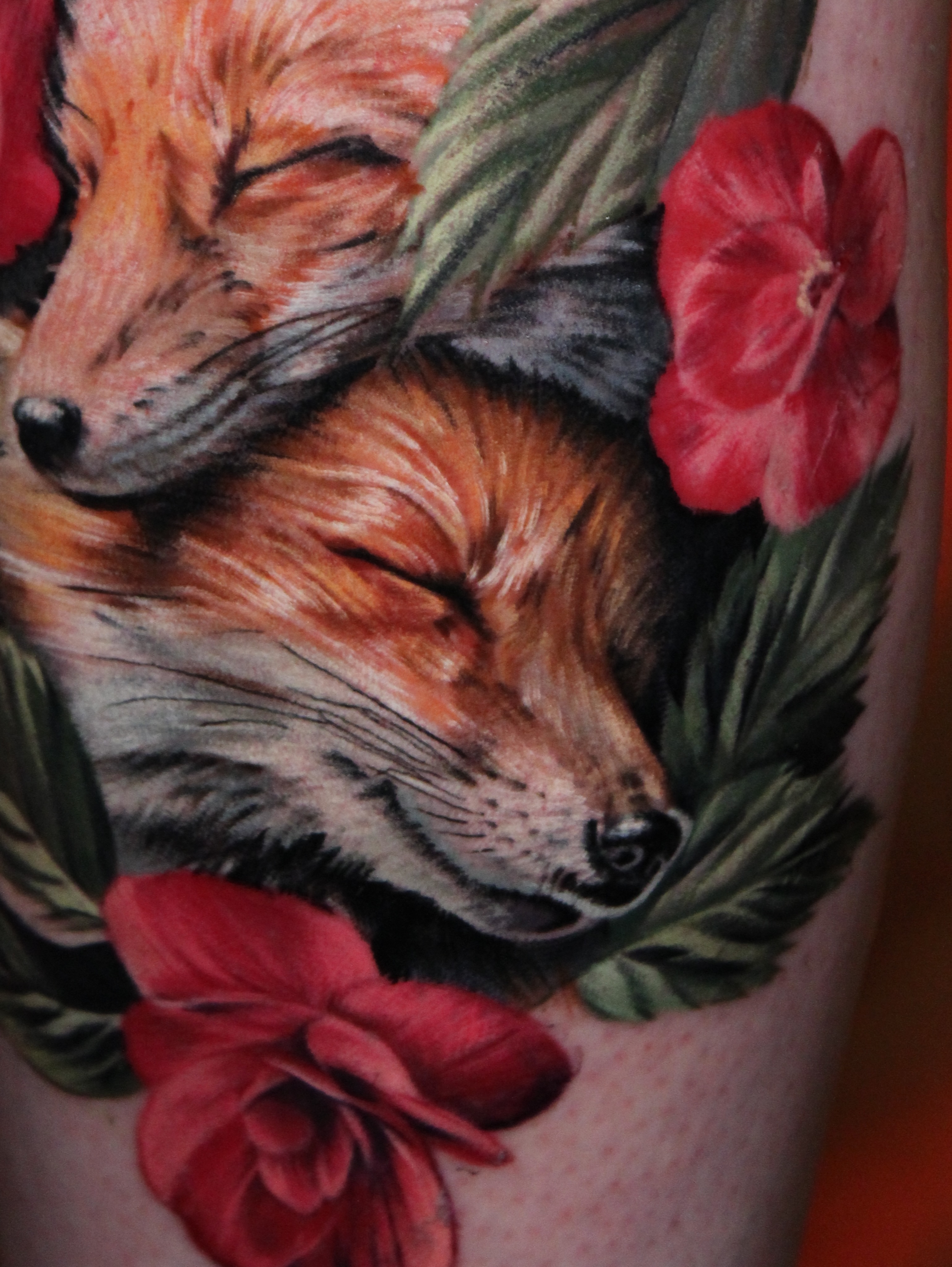 Tattoo by @mystic.markings — realism, dotwork