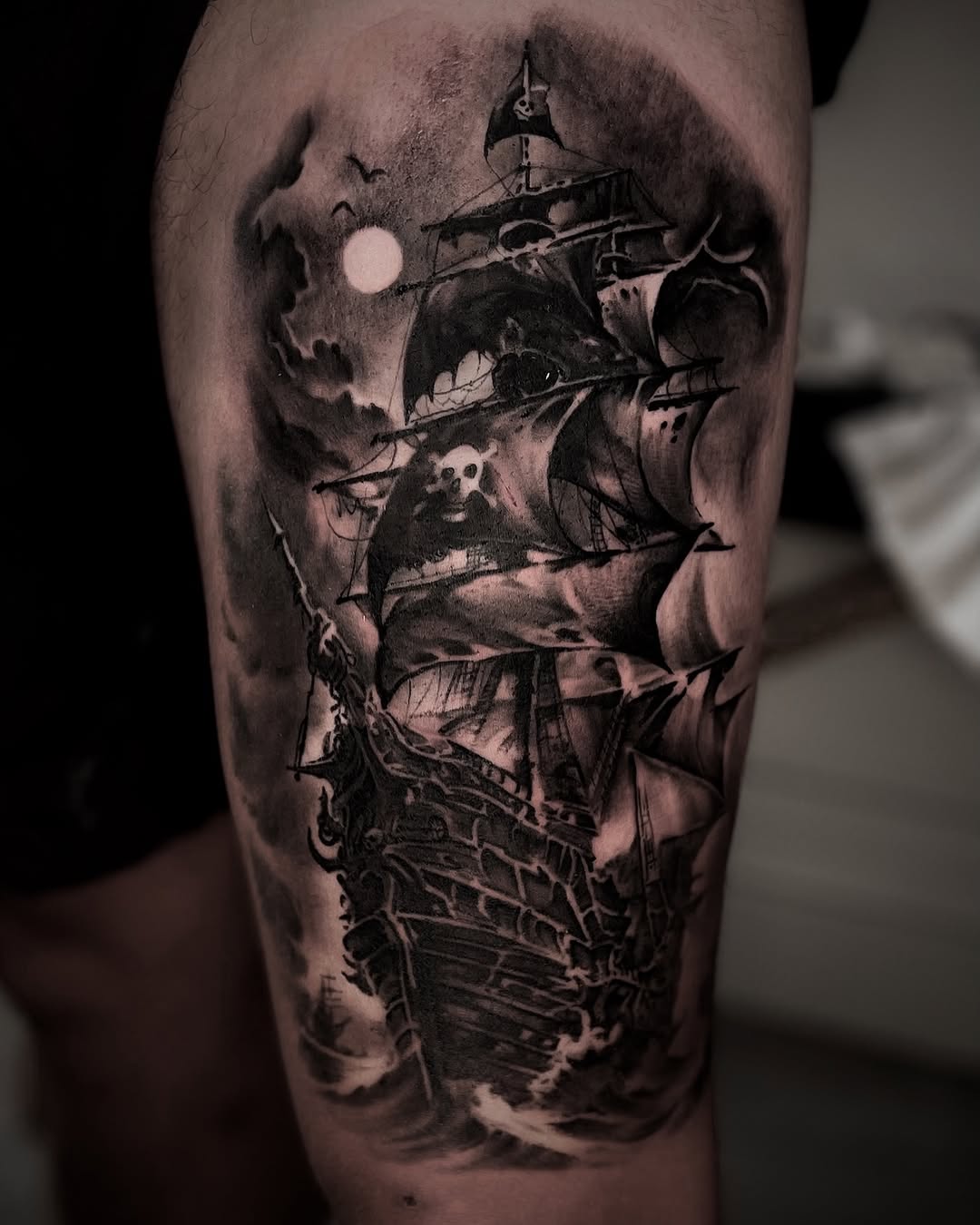 Tattoo by @sim_camillonitattoos — realism, black_and_grey