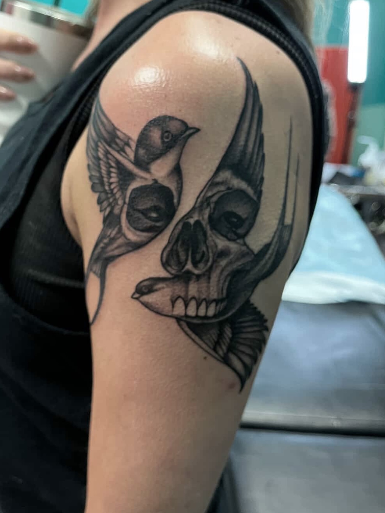 Tattoo by @panther_sha — black_and_grey, realism