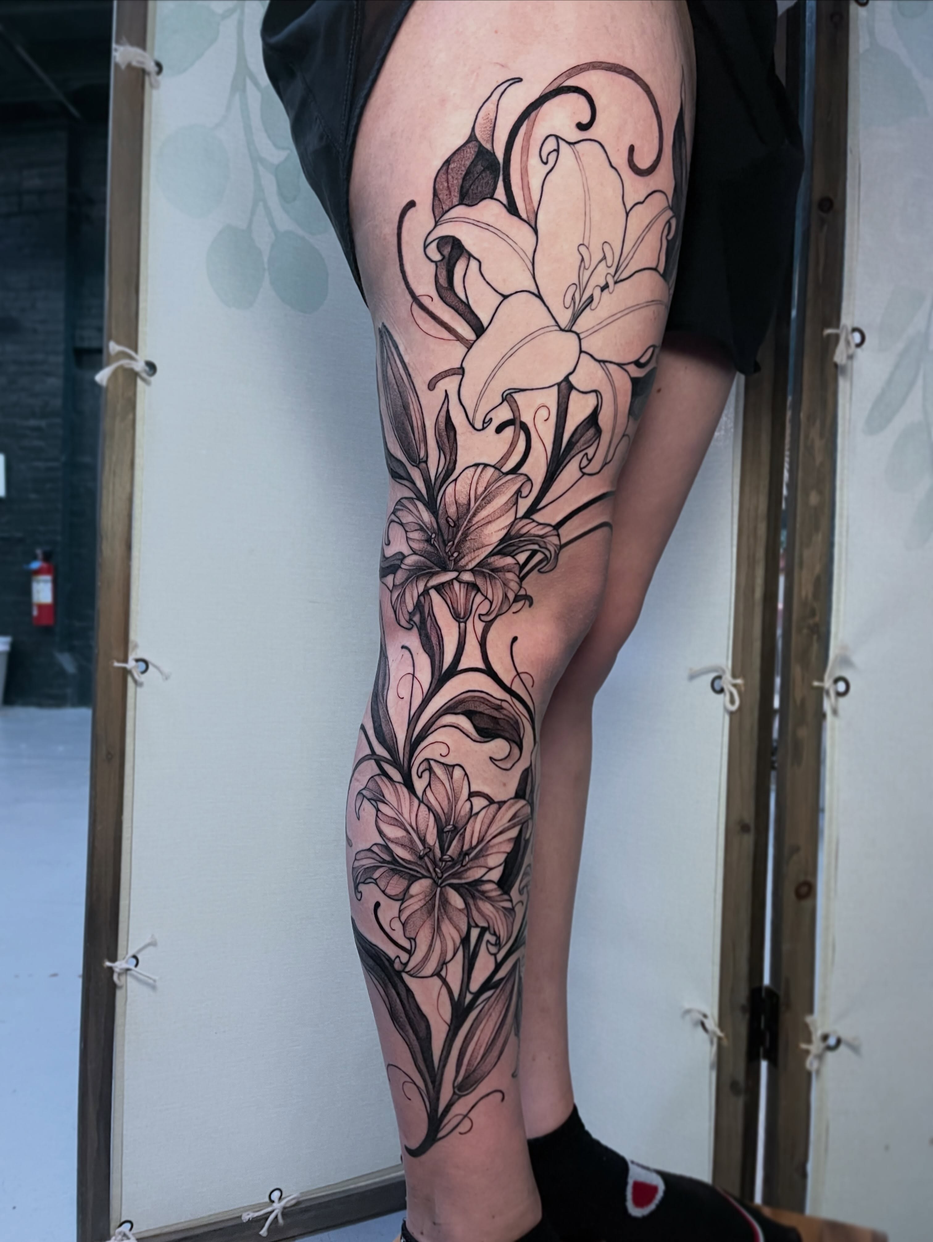 Tattoo by @nervatattoo — black_and_grey