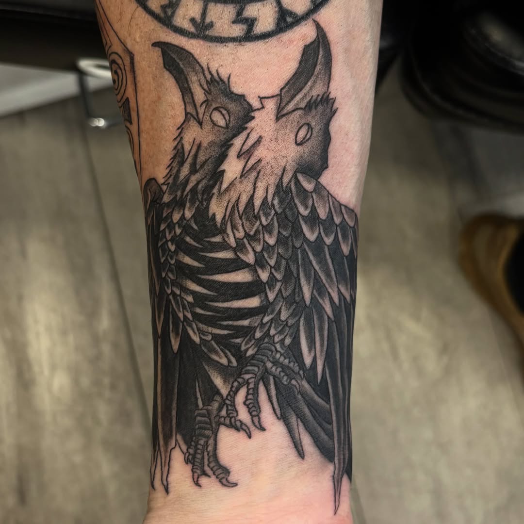 Tattoo by @_stabbygabby — black_and_grey