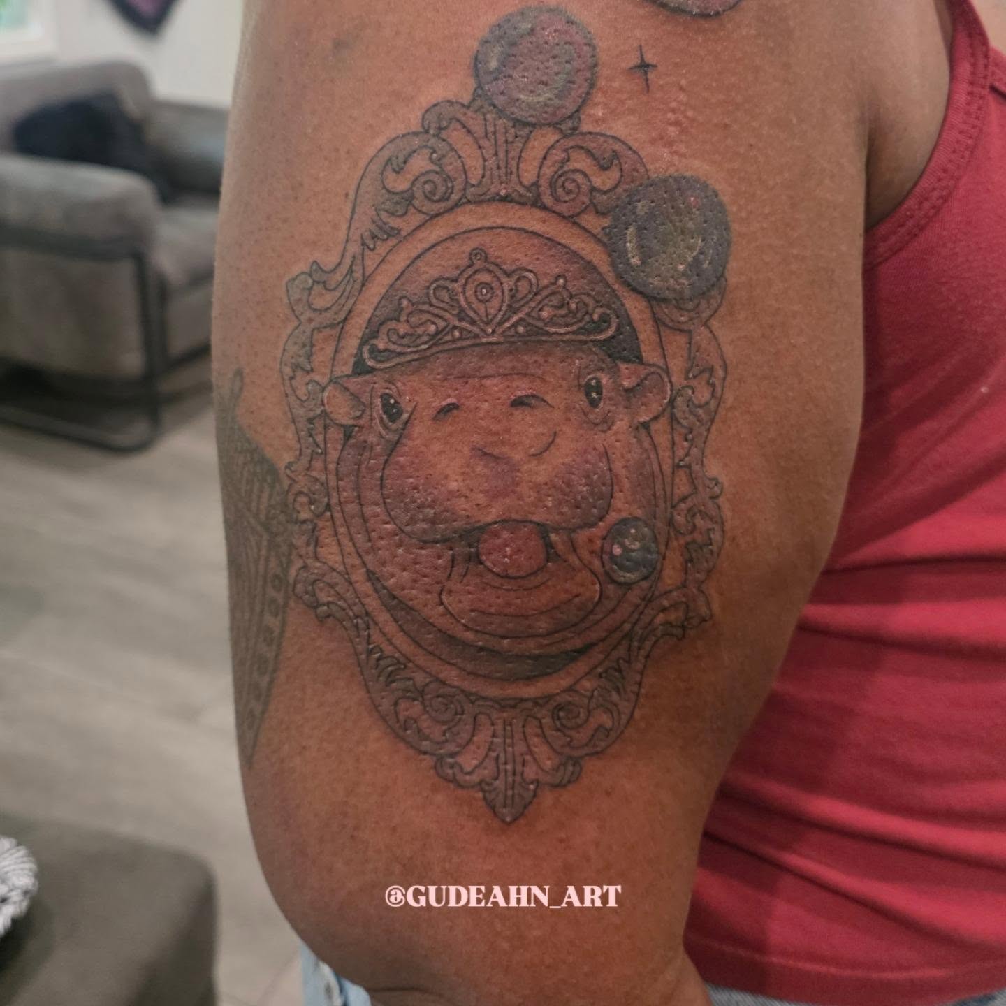 Tattoo by @gudeahn_art — black_and_grey