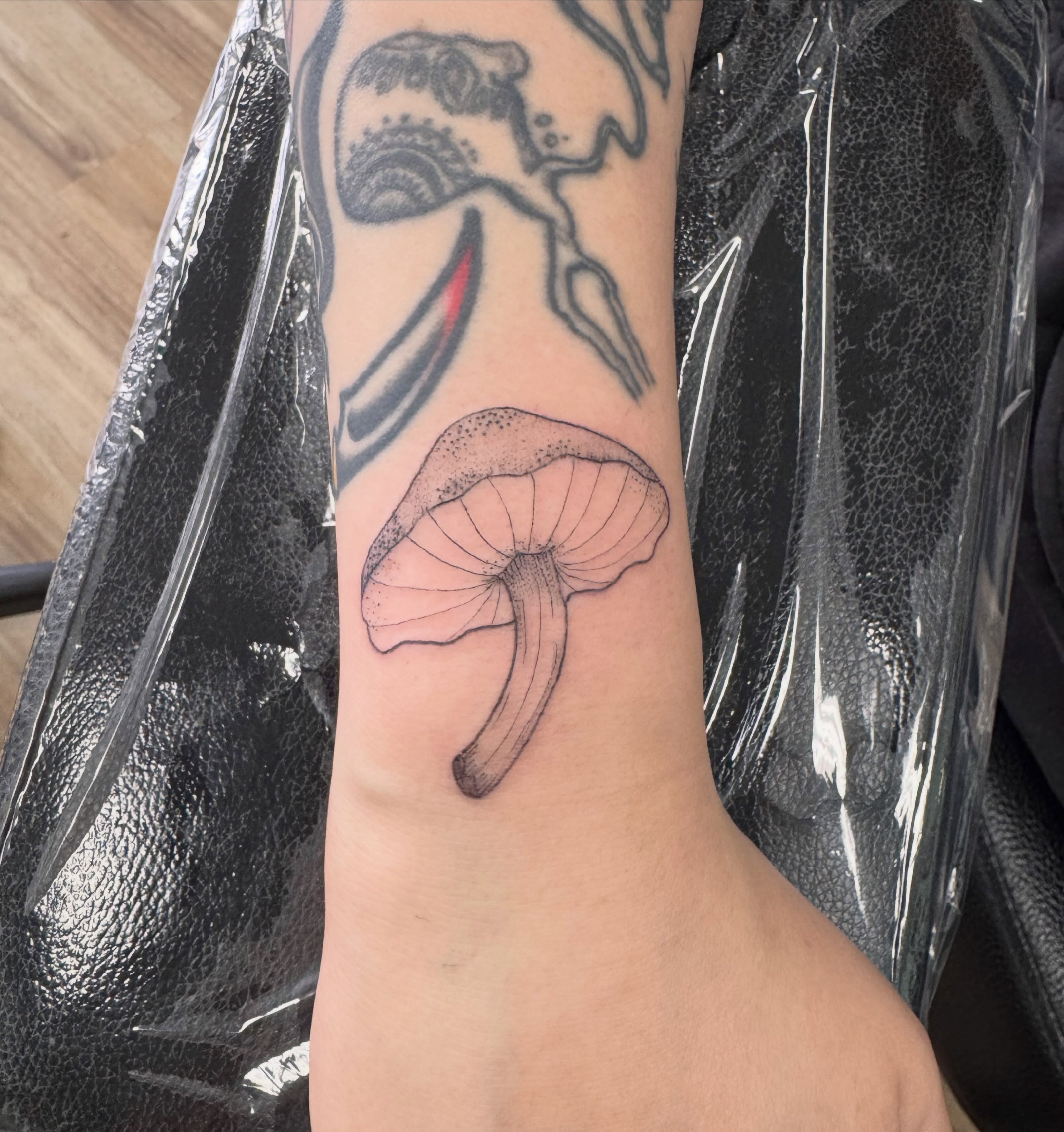 Tattoo by @savageshenise β dotwork, black_and_grey