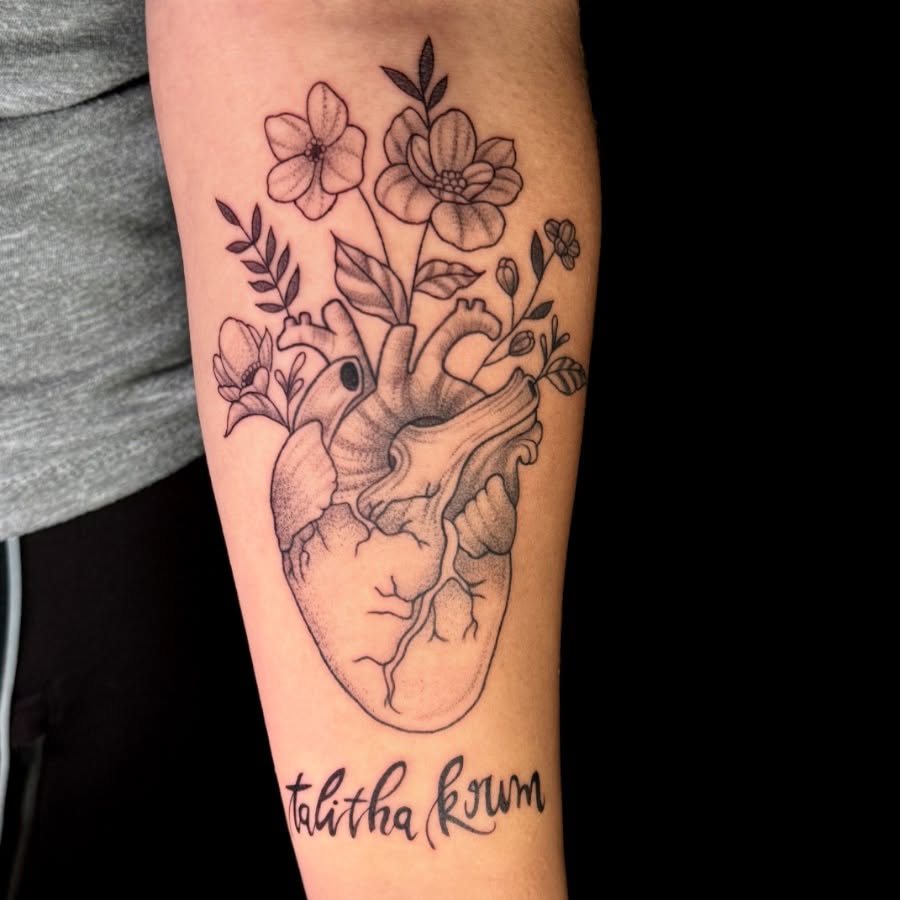 Tattoo by @miabarbatattoo โ black_and_grey