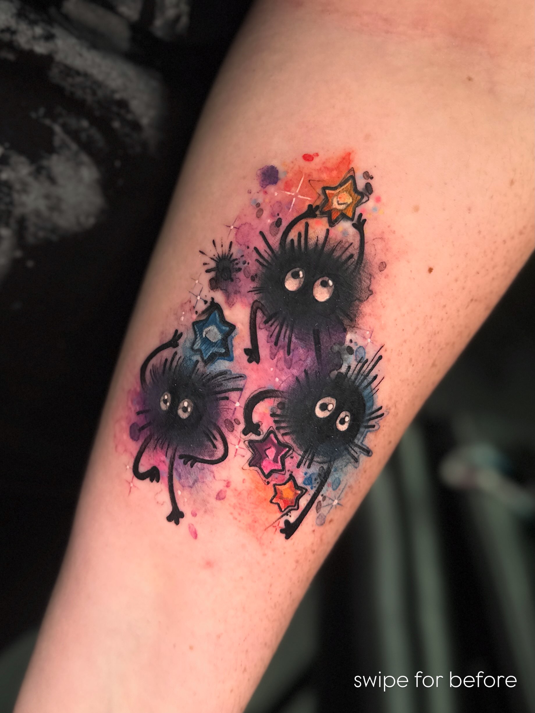 Tattoo by @mattisonfire — watercolor