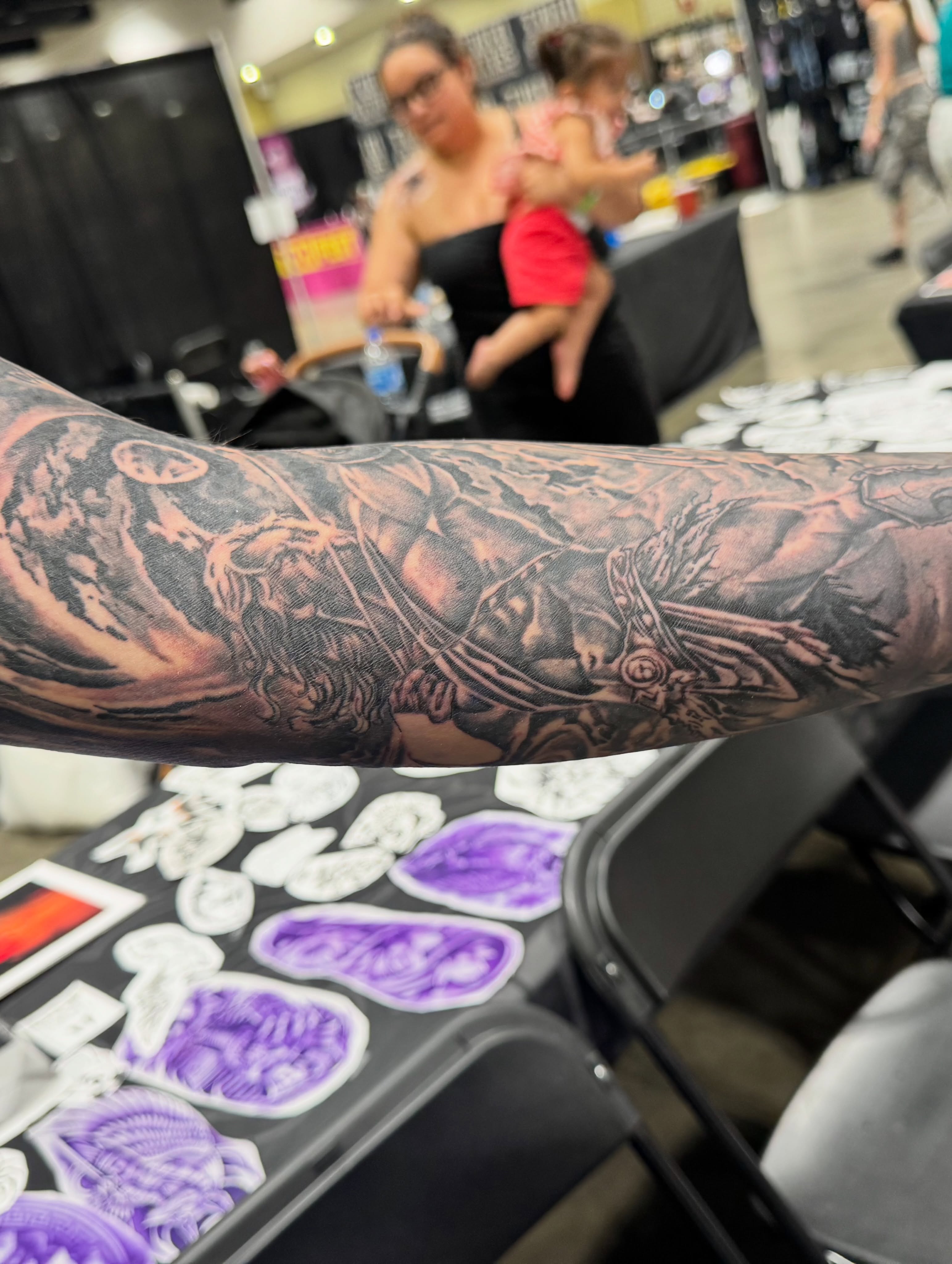 Tattoo by @focused_ink — black_and_grey
