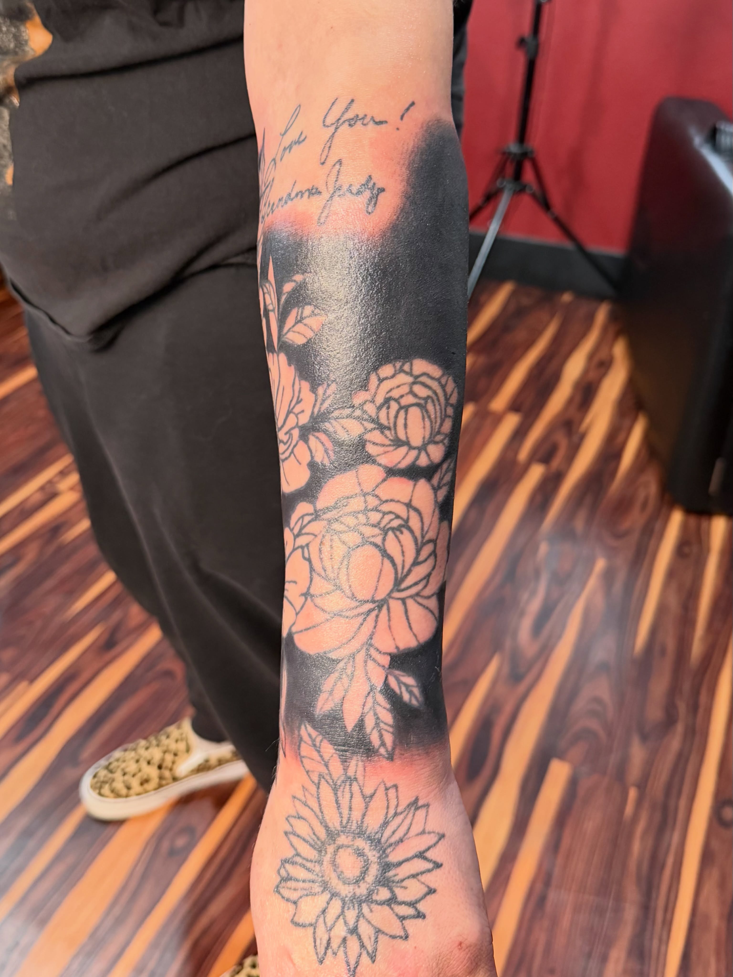 Tattoo by @tyannecherise — black_and_grey, realism