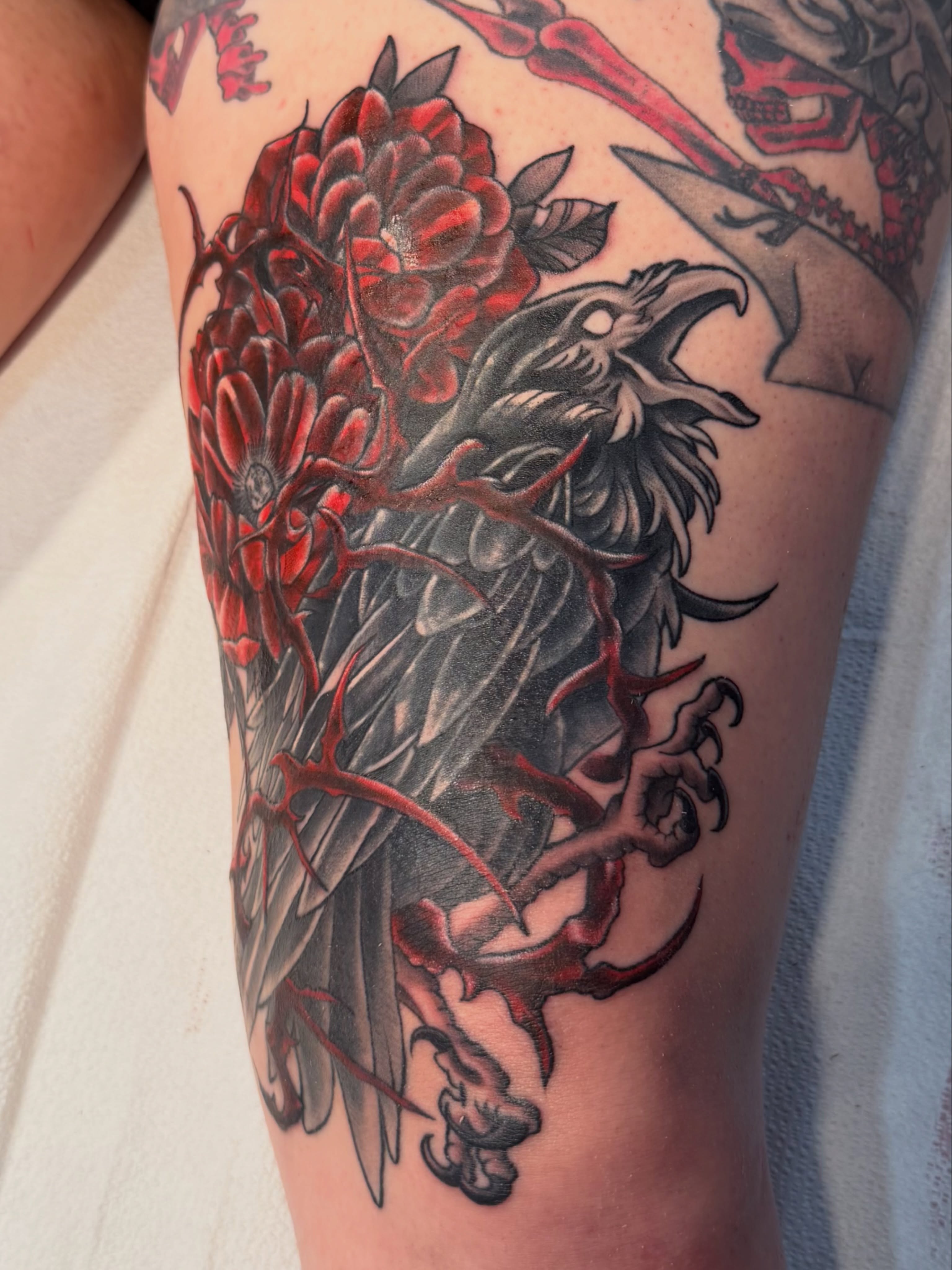 Tattoo by @tyannecherise — black_and_grey, realism