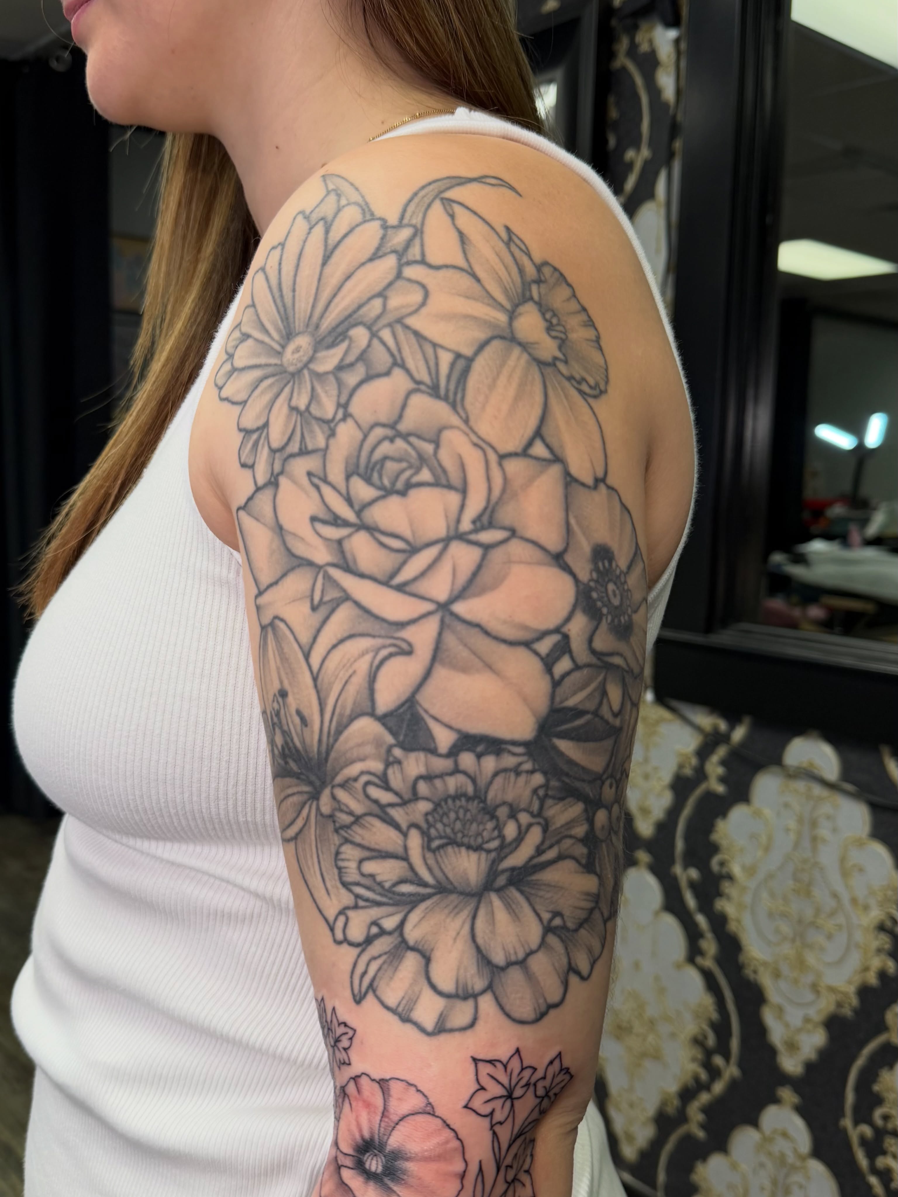 Tattoo by @tyannecherise — black_and_grey