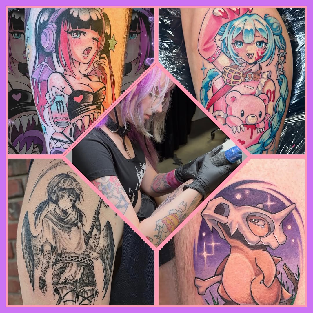 Tattoo by @sugar.sins.tattoo — anime, illustrative