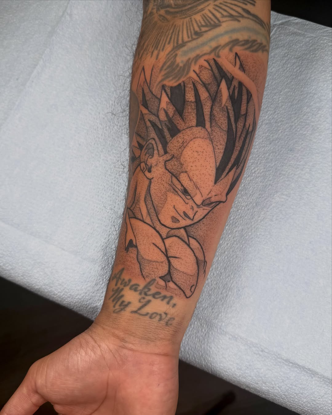Tattoo by @manaxmike — dotwork