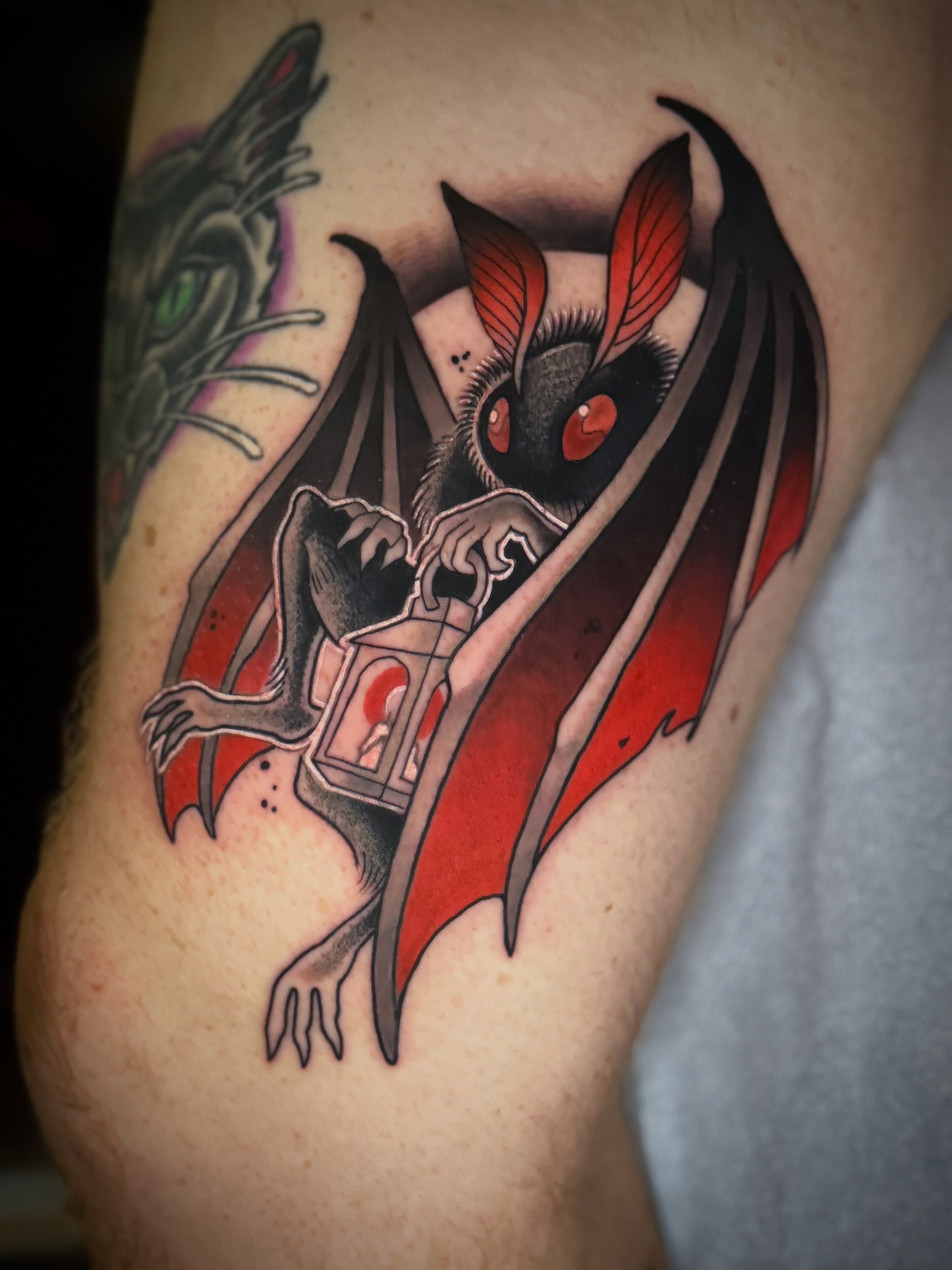 Tattoo by @elliechaseart — american_traditional, dark_realism