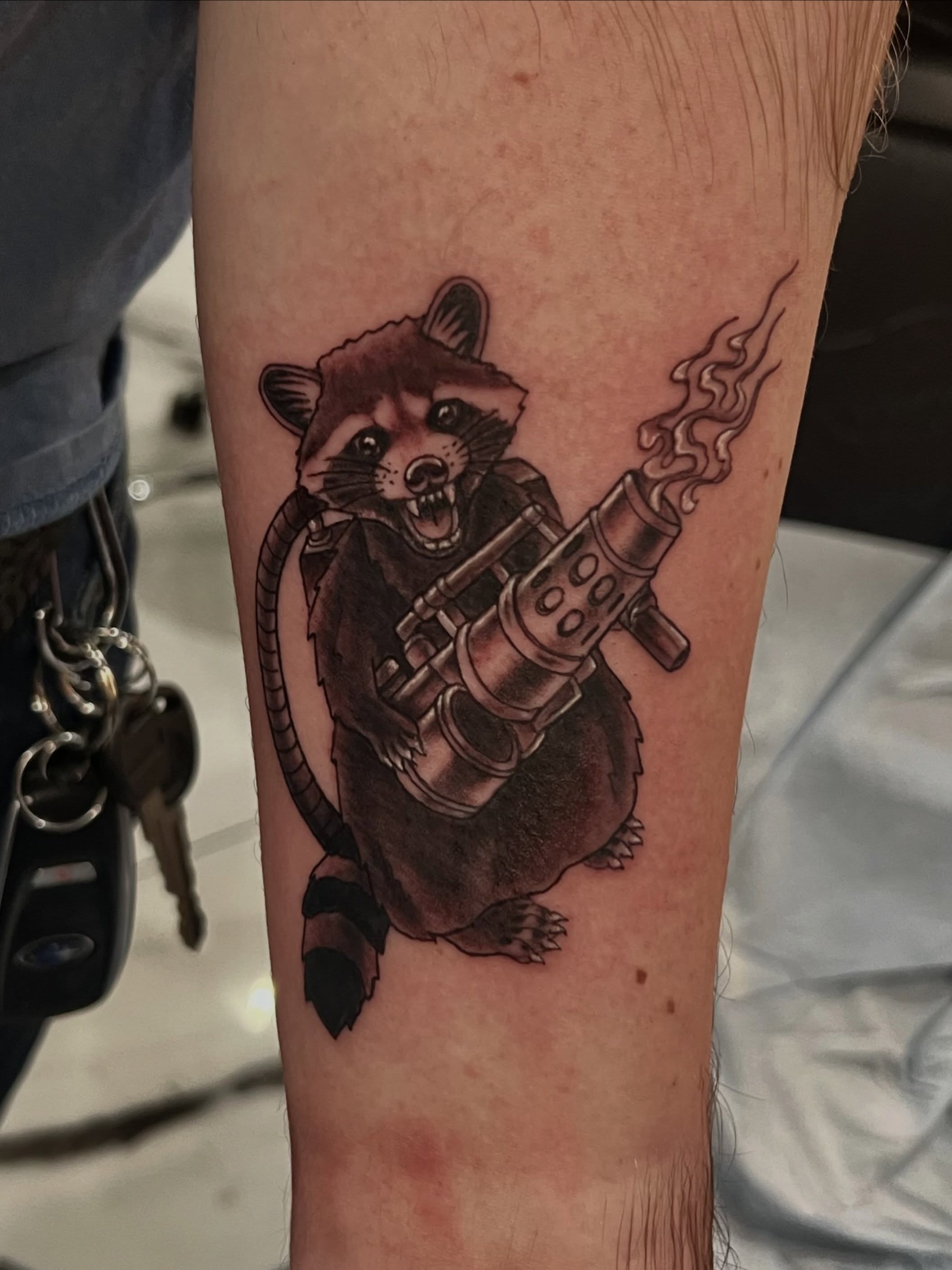 Tattoo by @nikinkki — american_traditional, black_and_grey