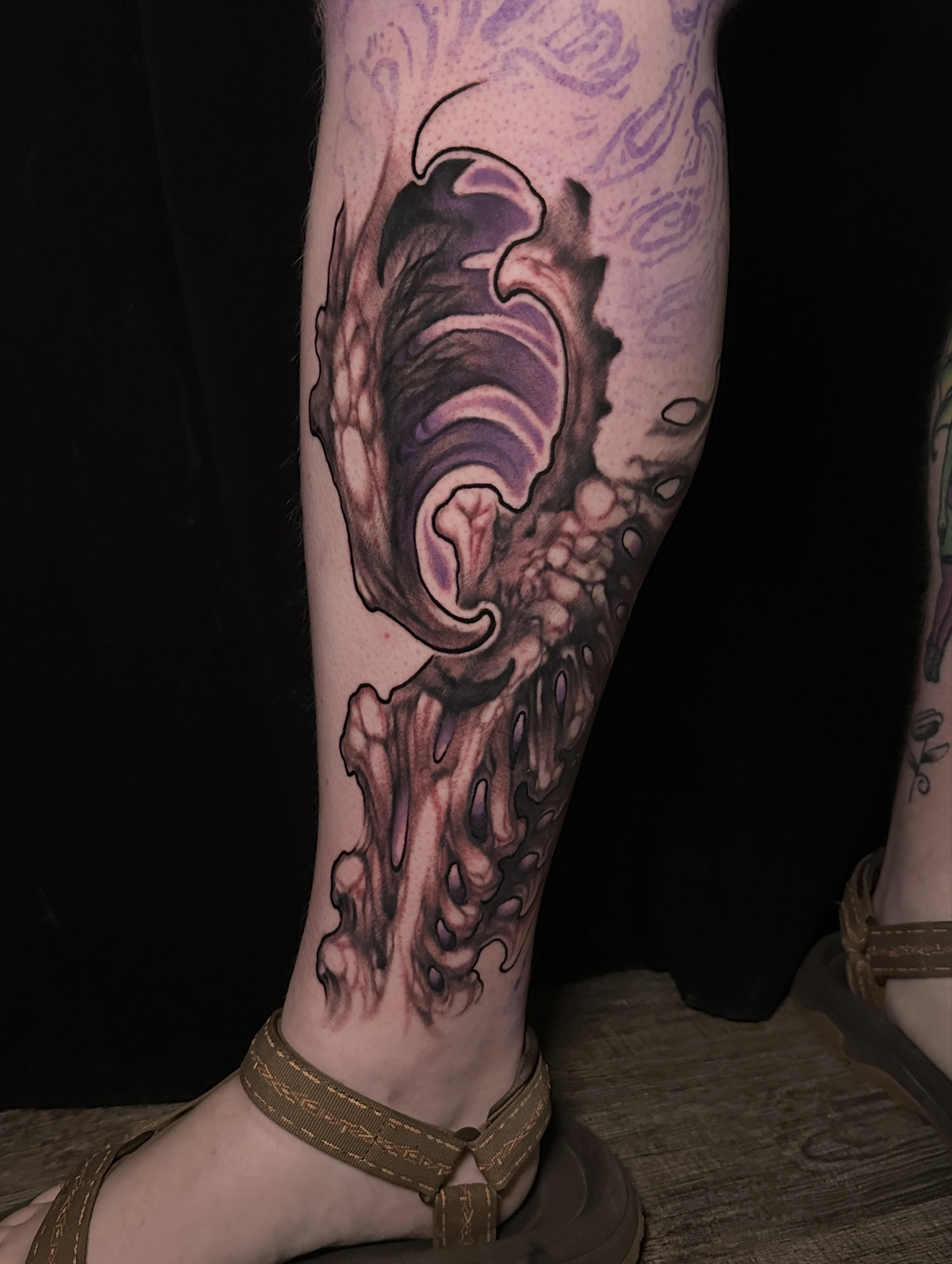Octopus realism tattoo on the forearm by Skylar Mangrum