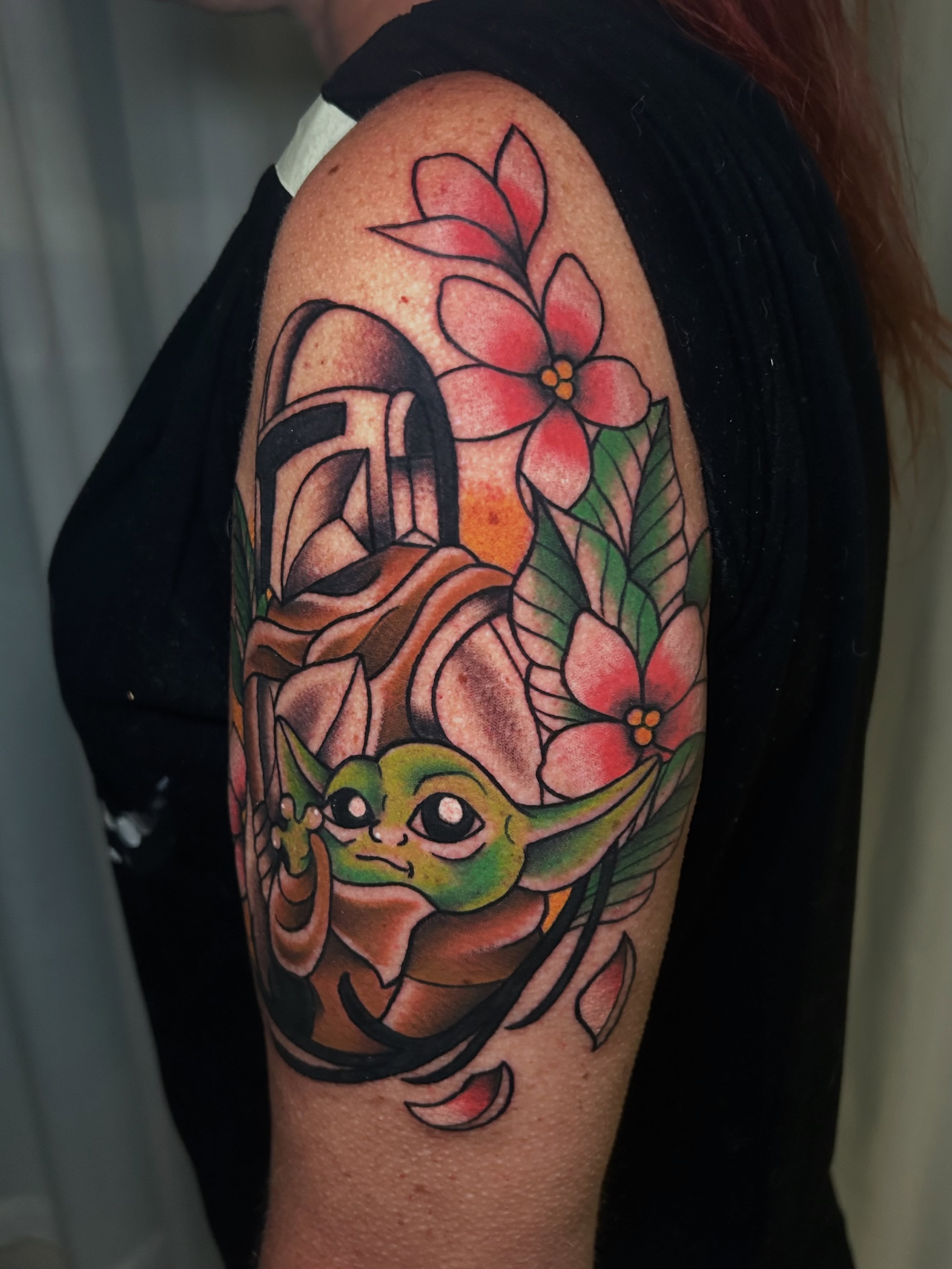 Tattoo by @tradcattats — anime, realism