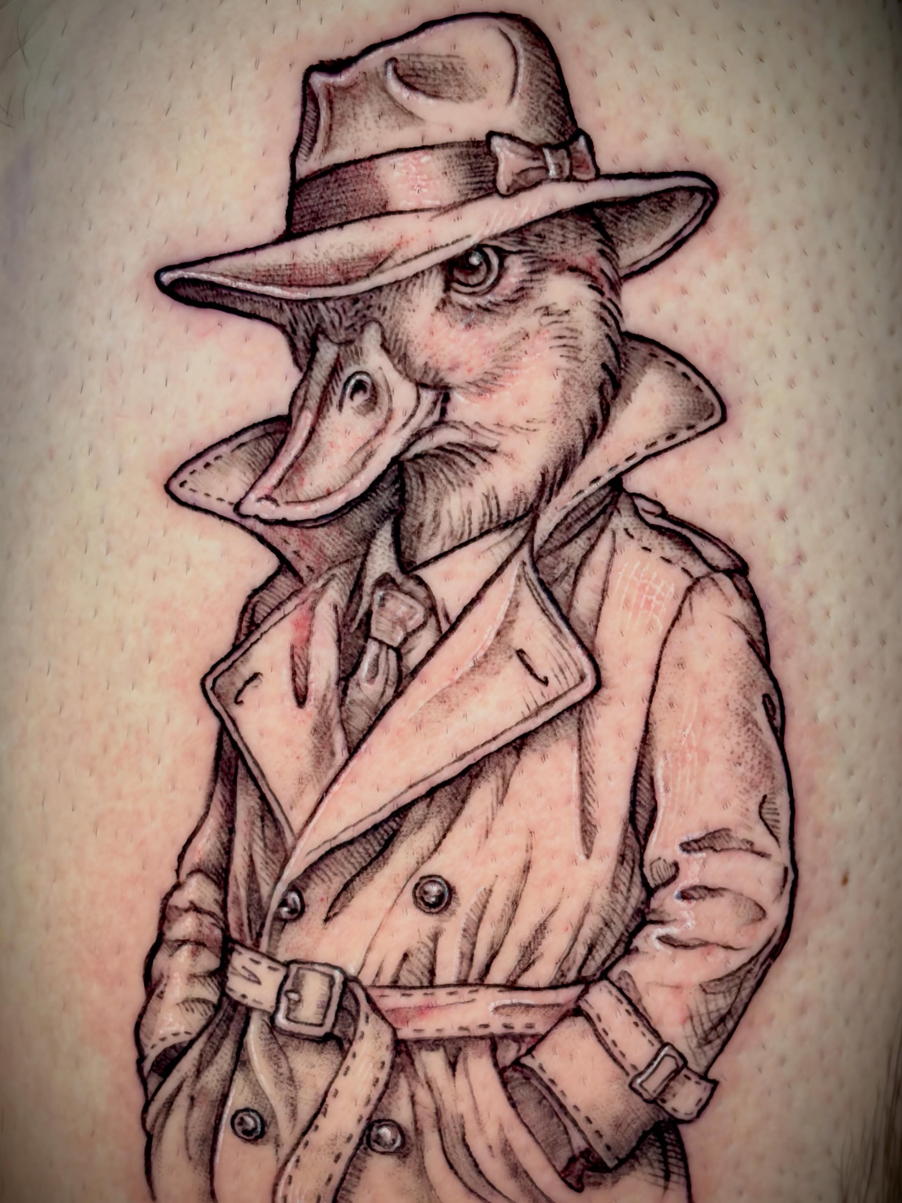 Tattoo by @cherryladyink — black_and_grey, realism