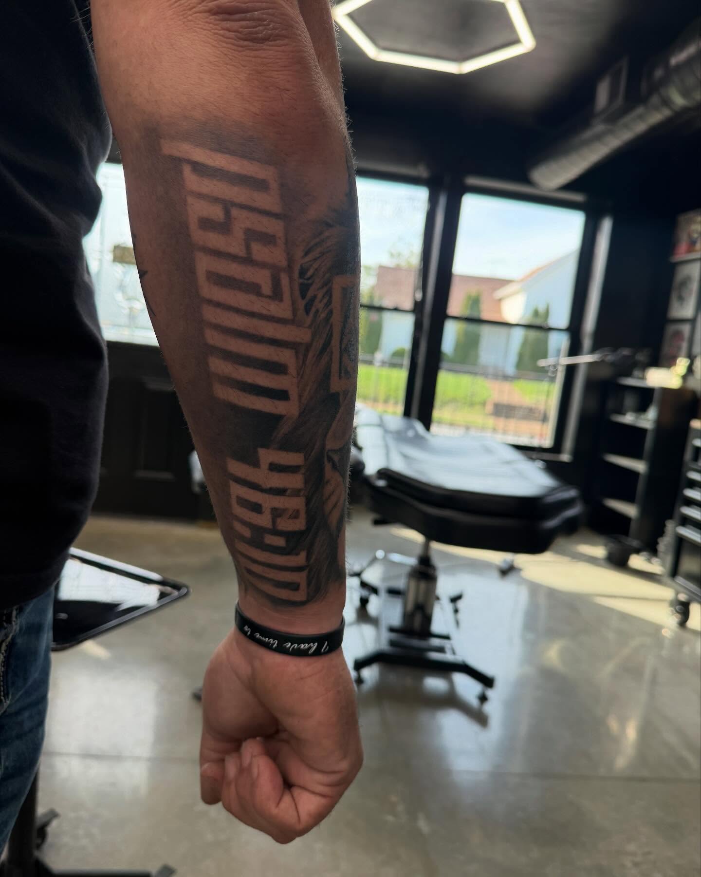 Tattoo by @artisticbubba — lettering_script