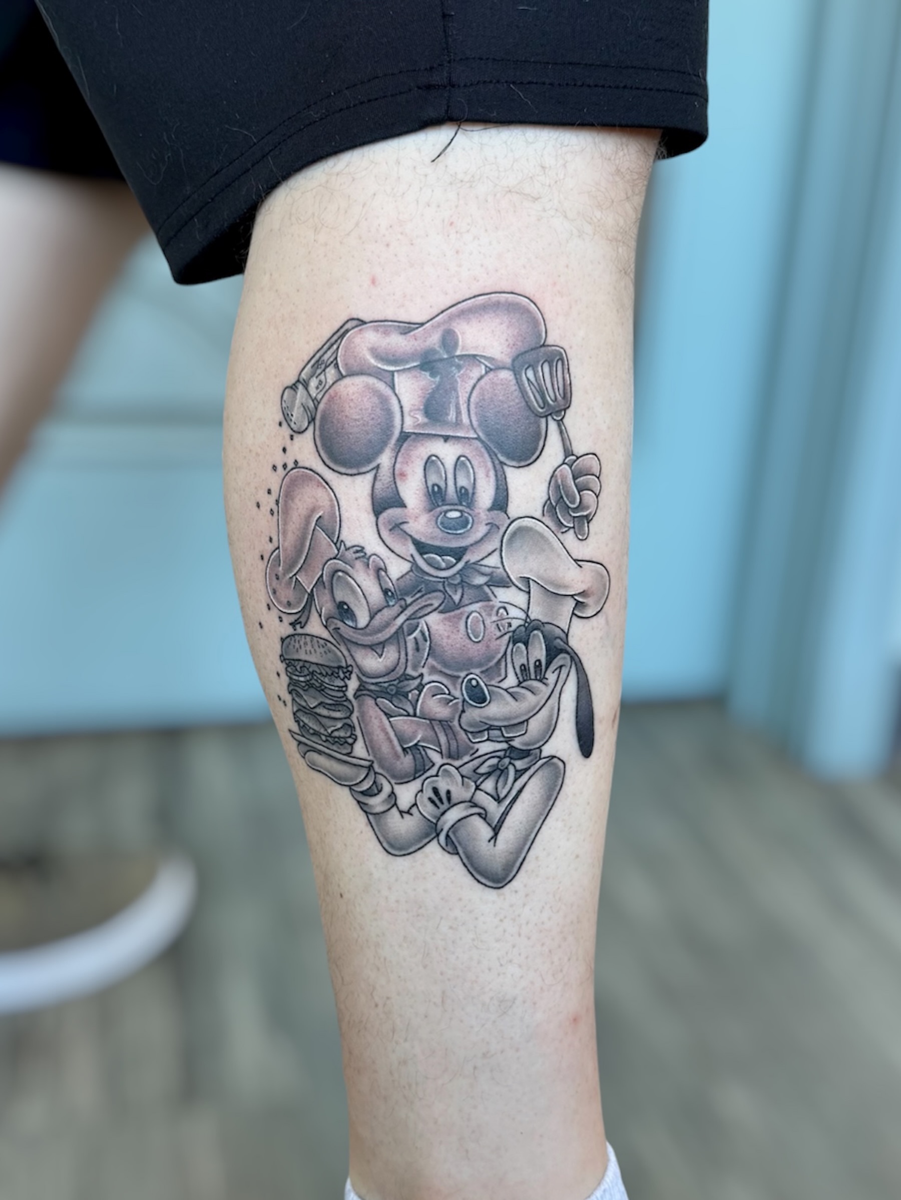Tattoo by @disnerdtattoo — black_and_grey