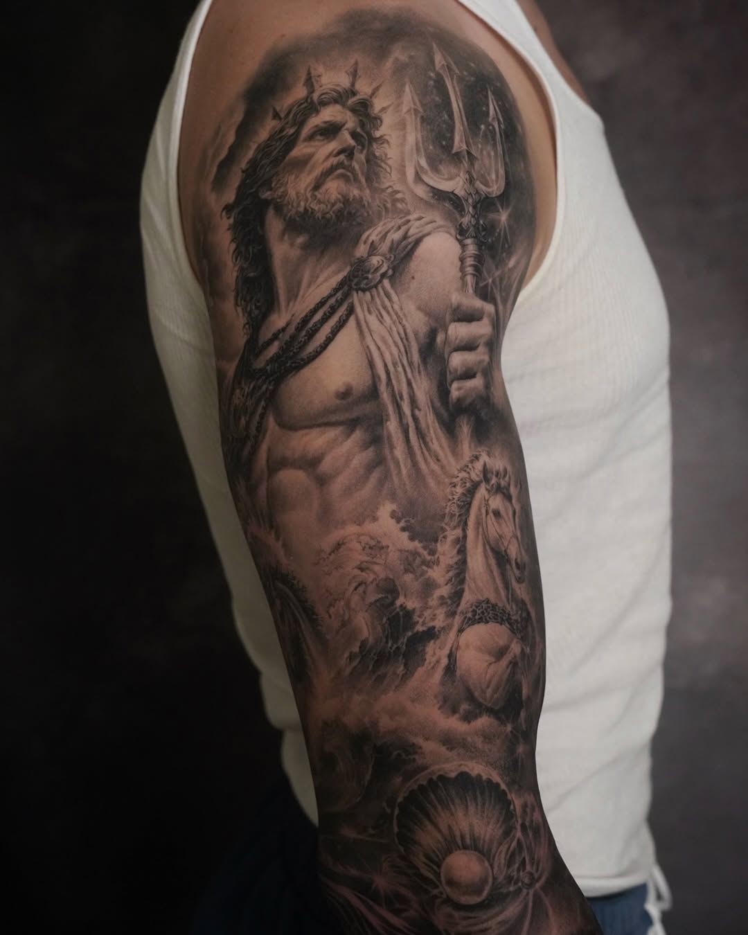Tattoo by @sean_tattoos — realism, black_and_grey