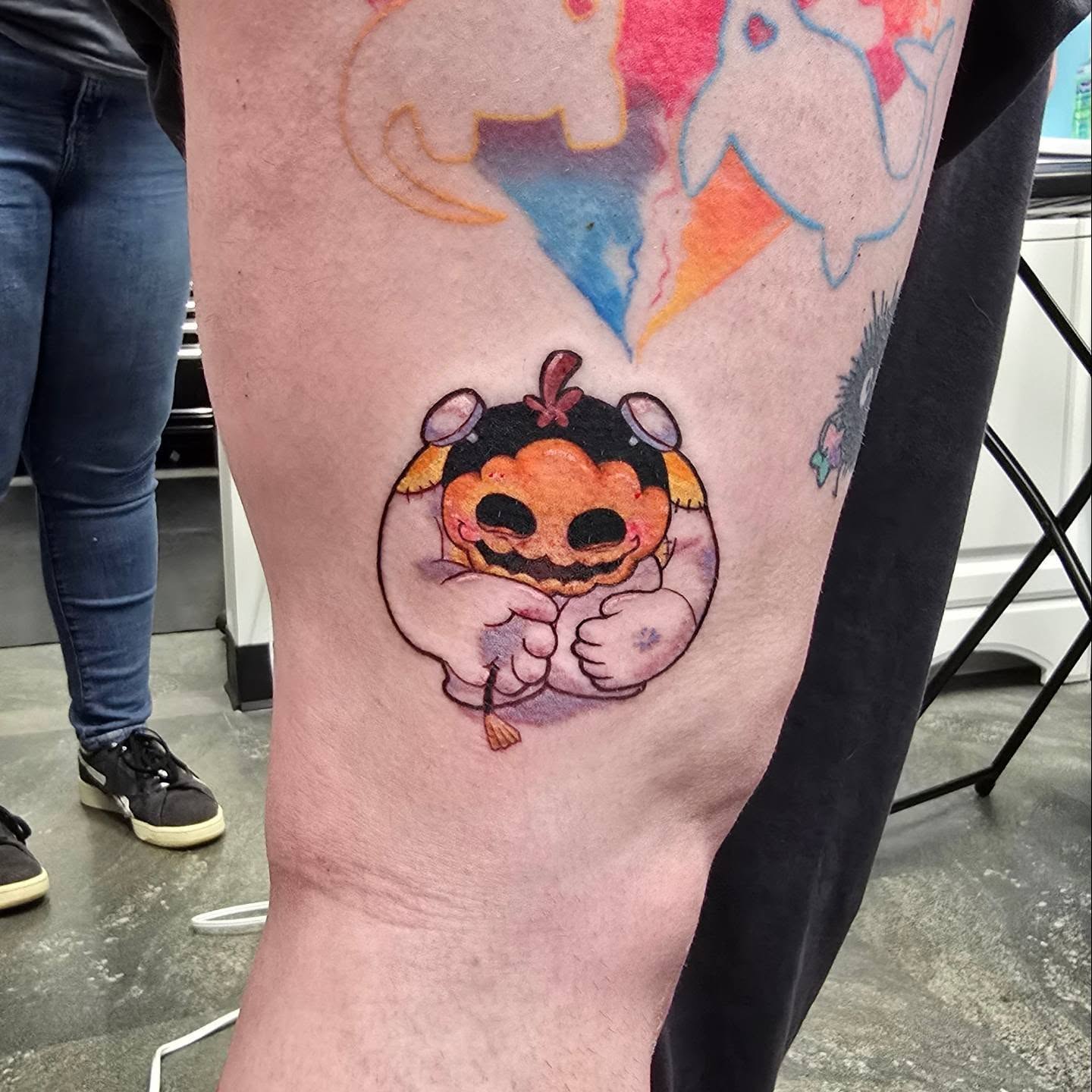 Tattoo by @foxkidstattoos — dotwork