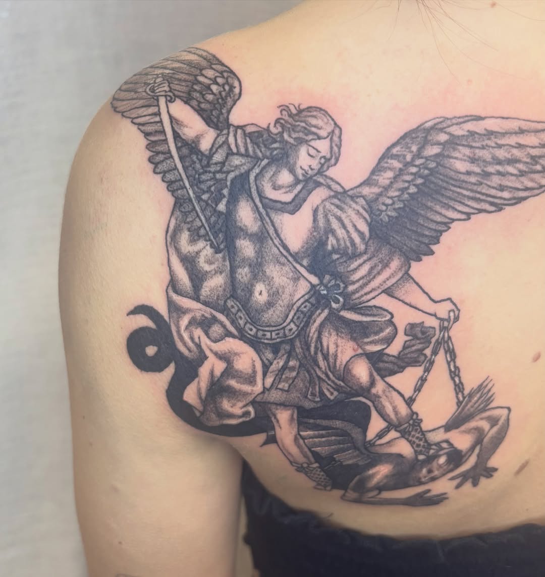 Tattoo by @sterlingstattoos — black_and_grey