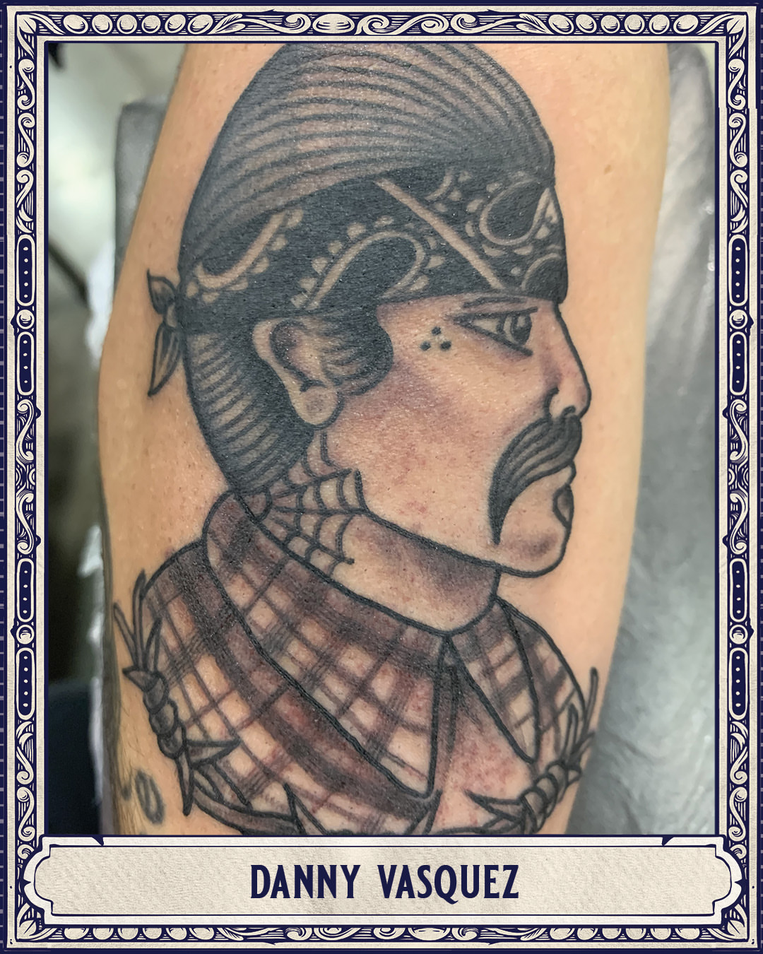 Tattoo by @dvasqueztattoo — black_and_grey