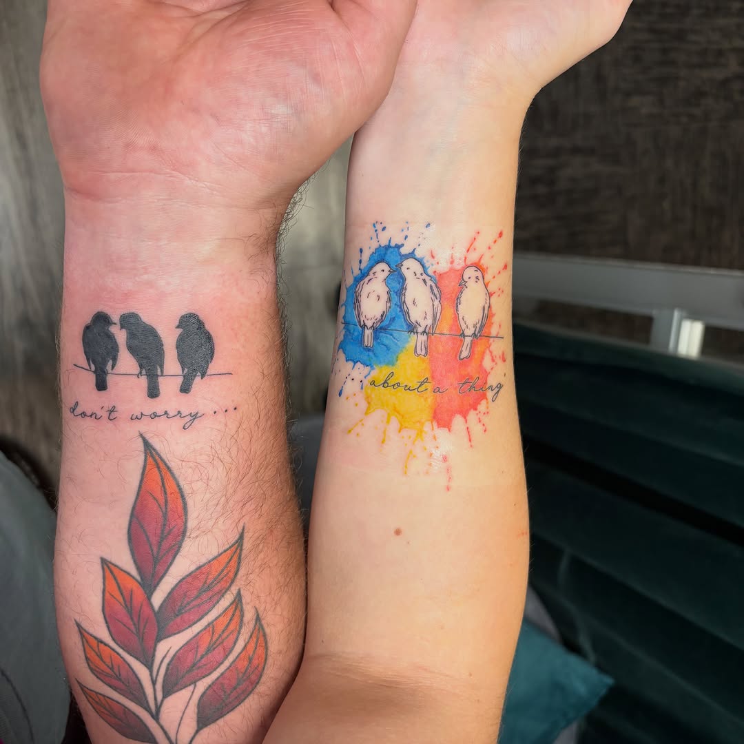 Tattoo by @tinyelephant_ink — fine_line, watercolor