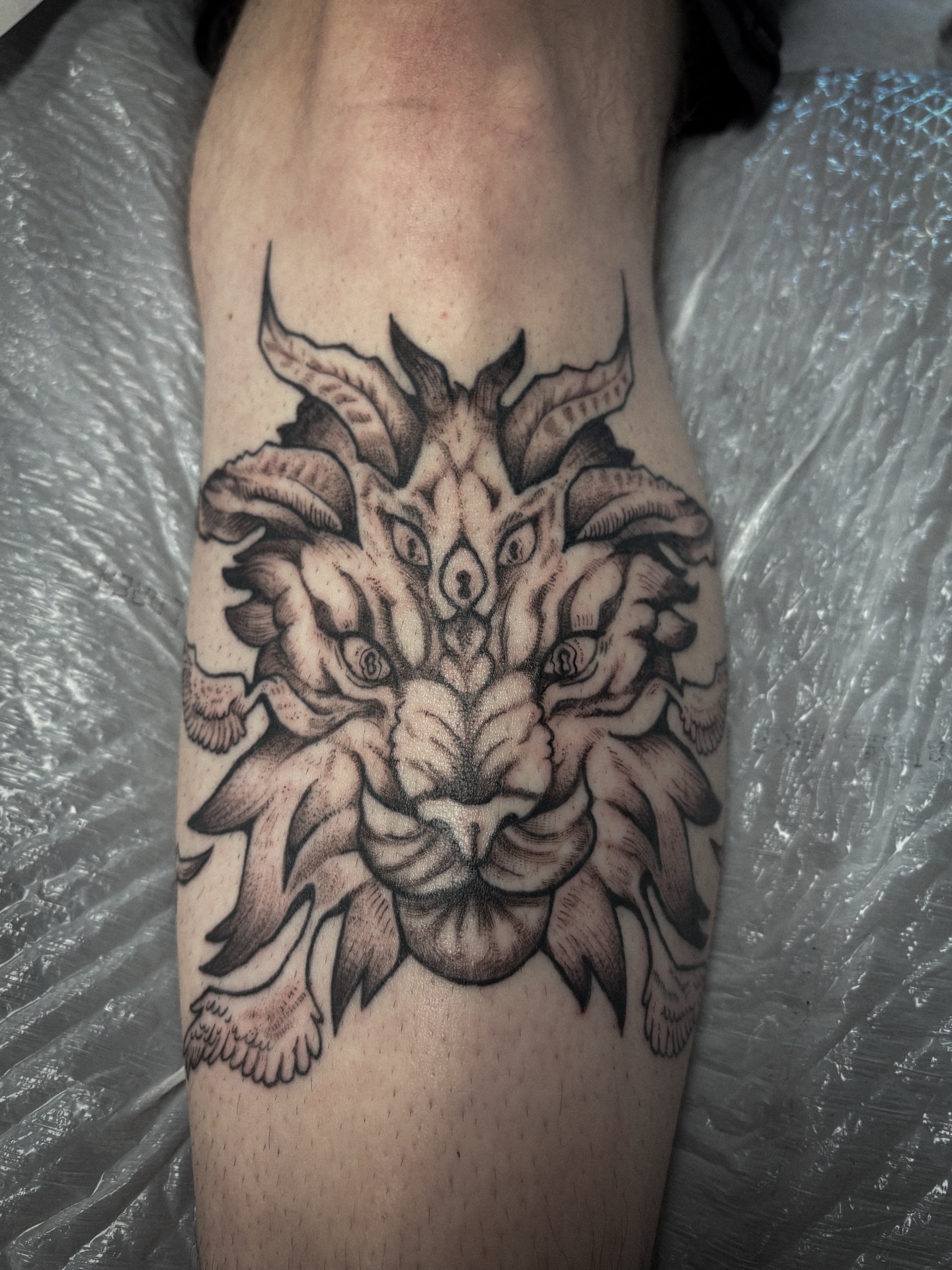 Tattoo by @smellsrotten — black_and_grey