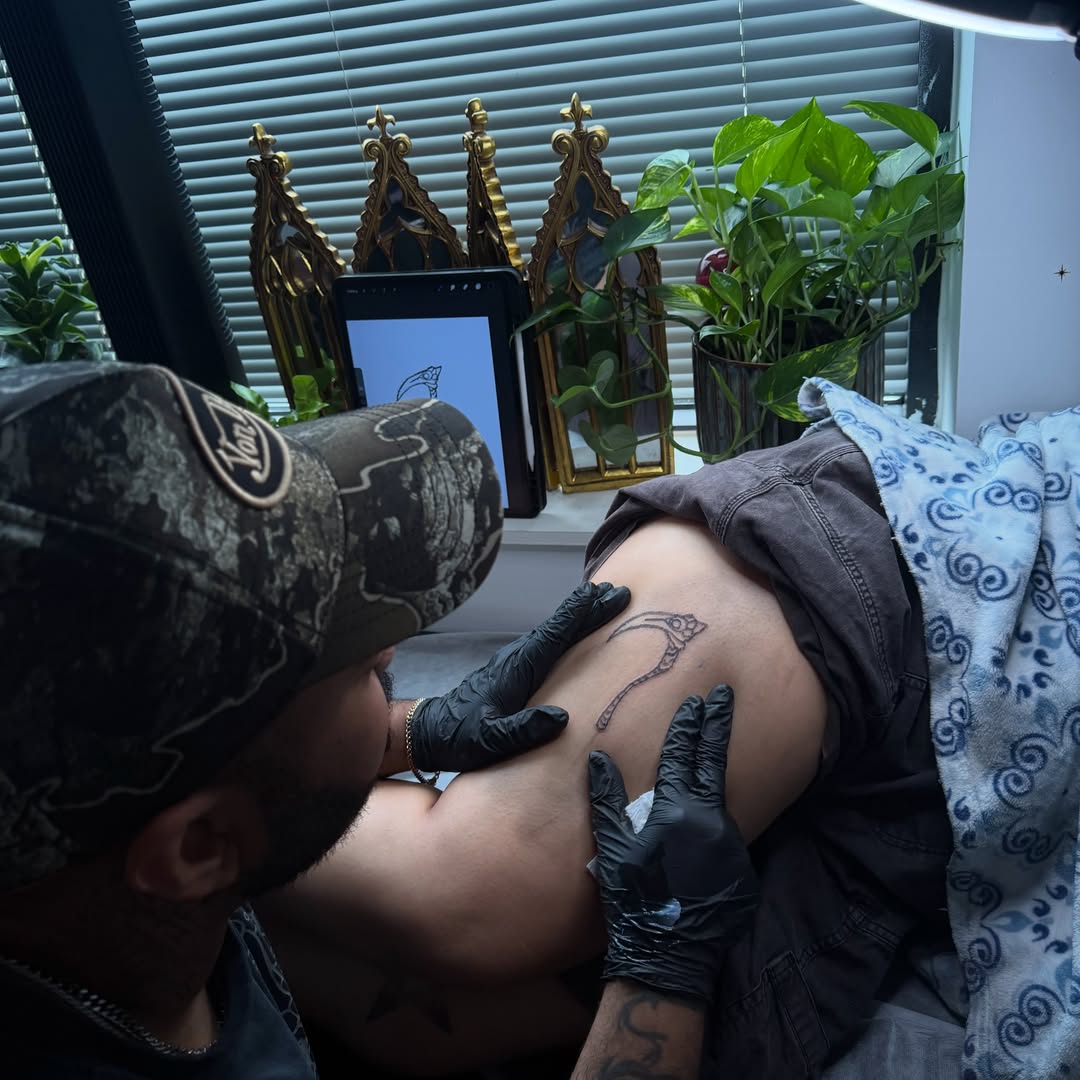 Tattoo by @faeandfleshstudio — black_and_grey