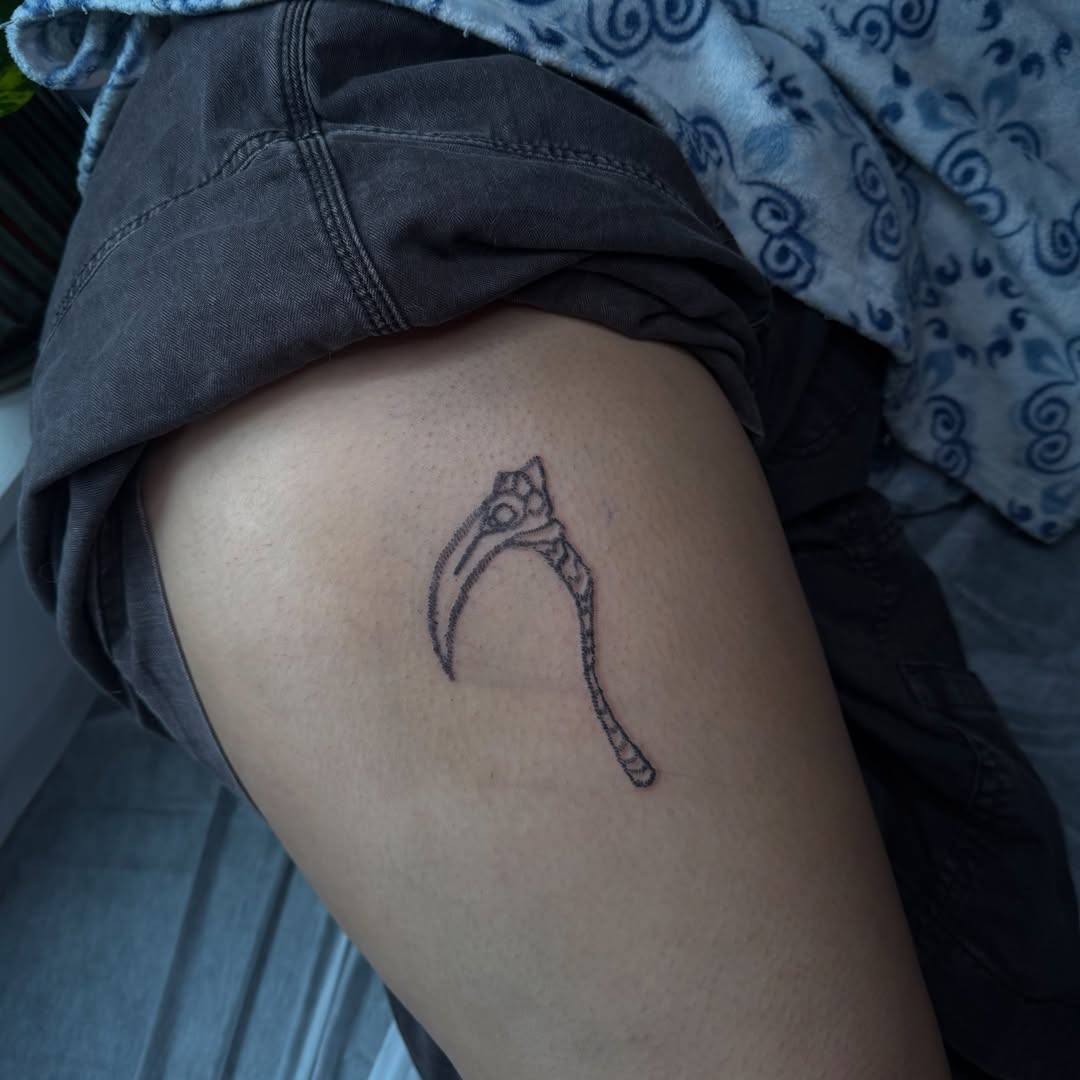 Tattoo by @faeandfleshstudio — black_and_grey