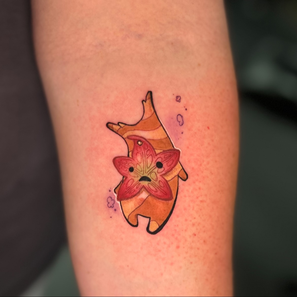 Tattoo by @crownandcrowtattoo — watercolor