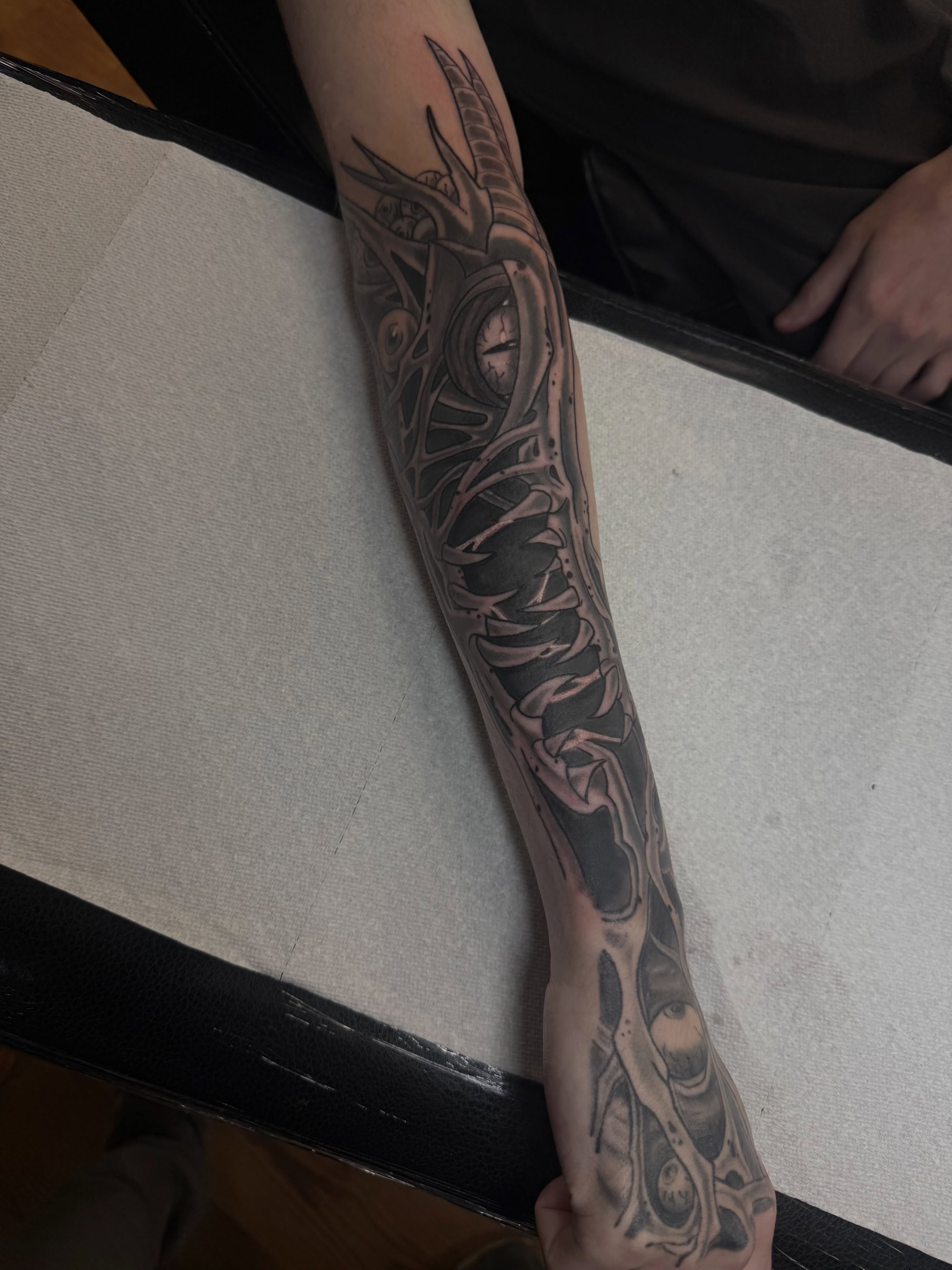Tattoo by @sideshow_artist — black_and_grey, realism